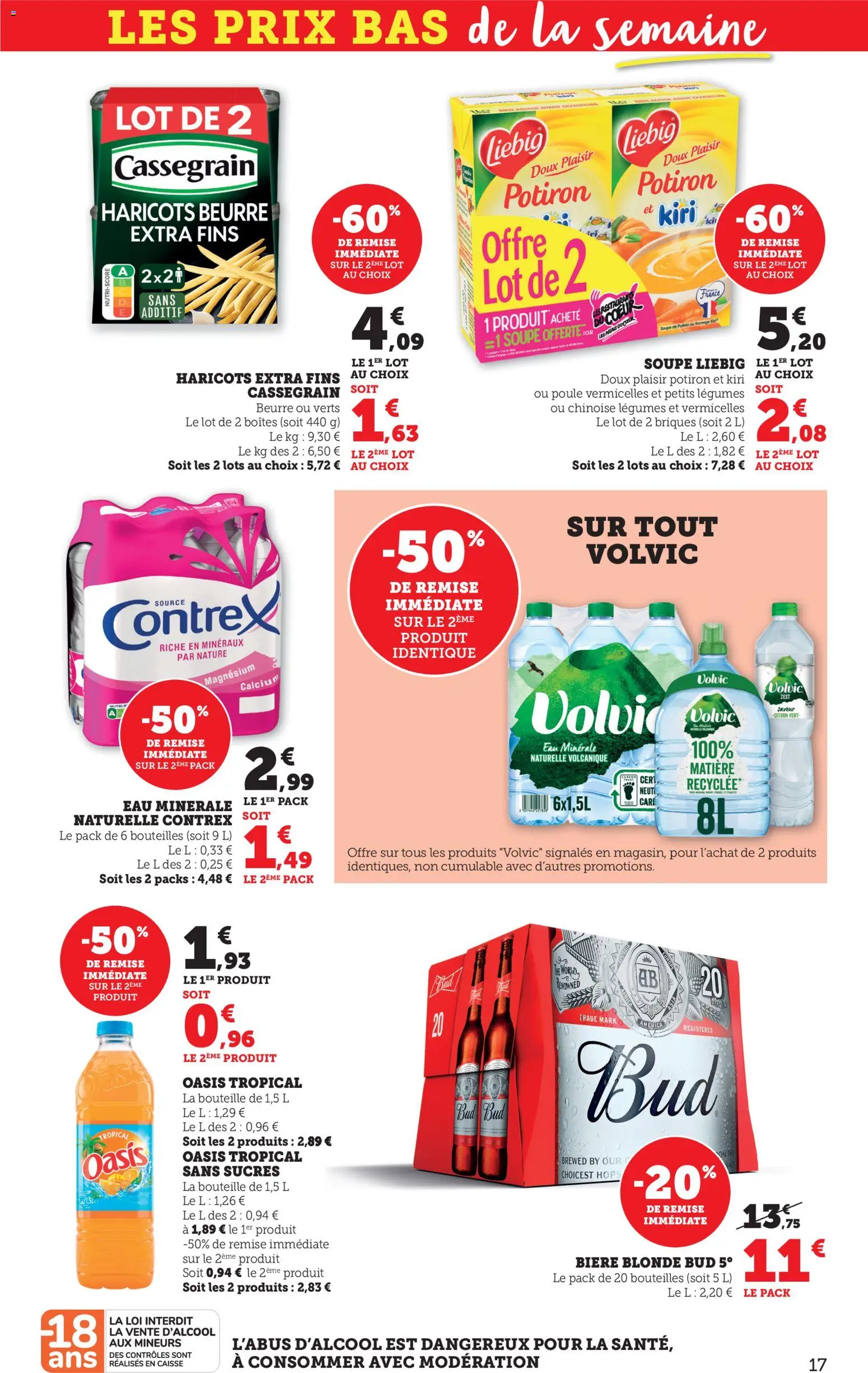 {H1} | Page: 17 | Produits: Volvic, Eau minérale, Potiron, Fromage