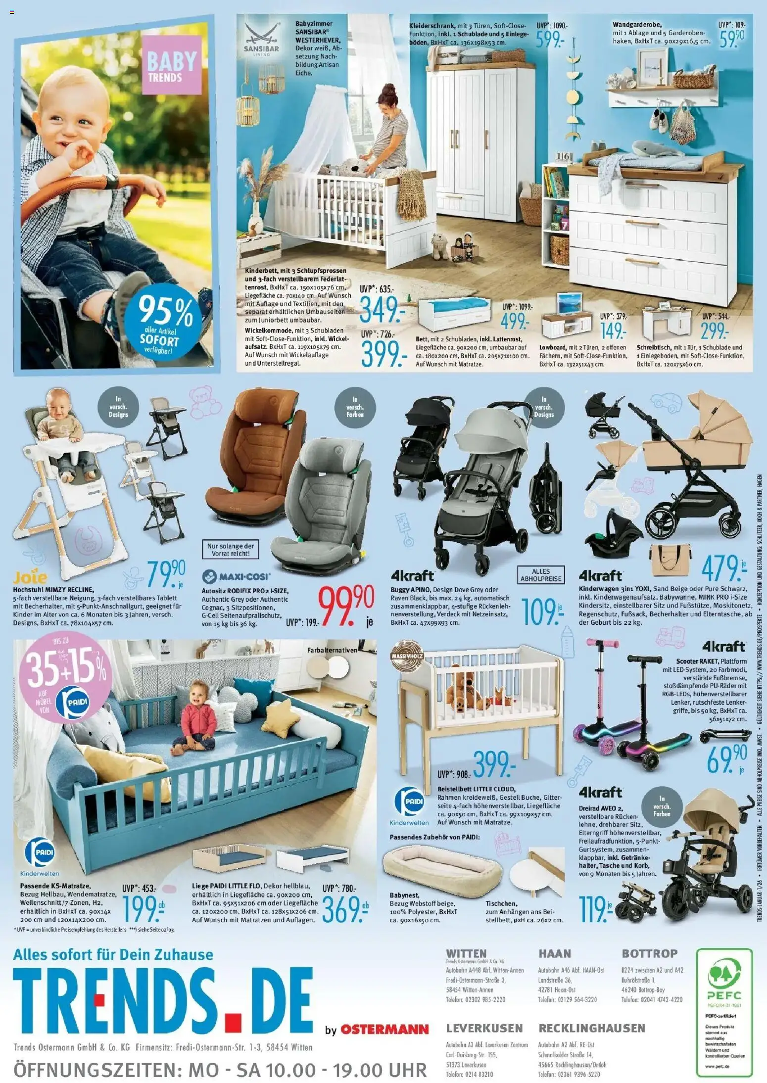 Trends - Ostermann Trends: Neue Möbel wirken Wunder. – gültig ab 02.01.2025 | Seite: 8 | Produkte: Tasche, Liege, Scooter, Uhr