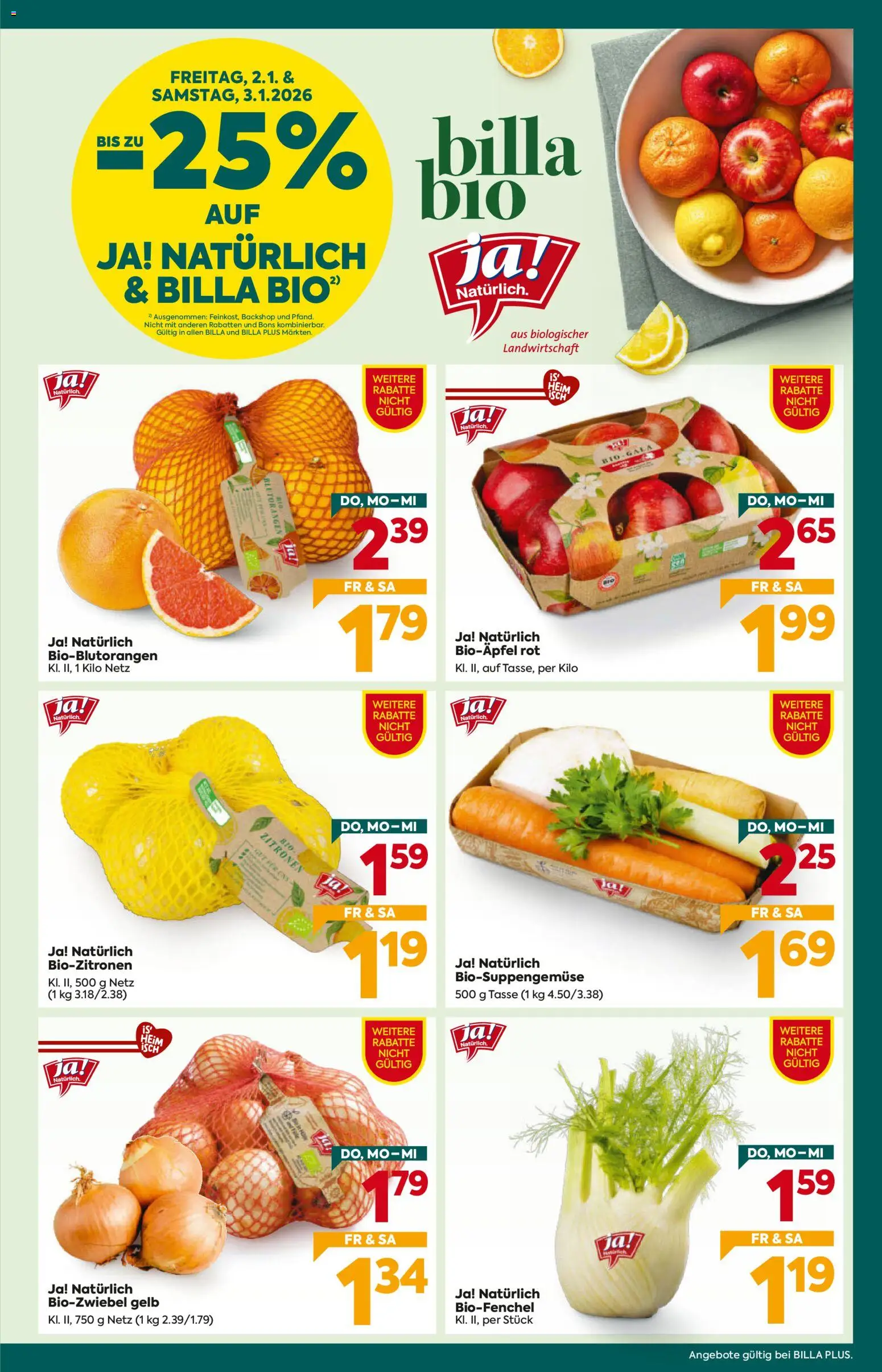 Billa Plus Flugblatt gültig ab 02.01.2026 | Seite: 4