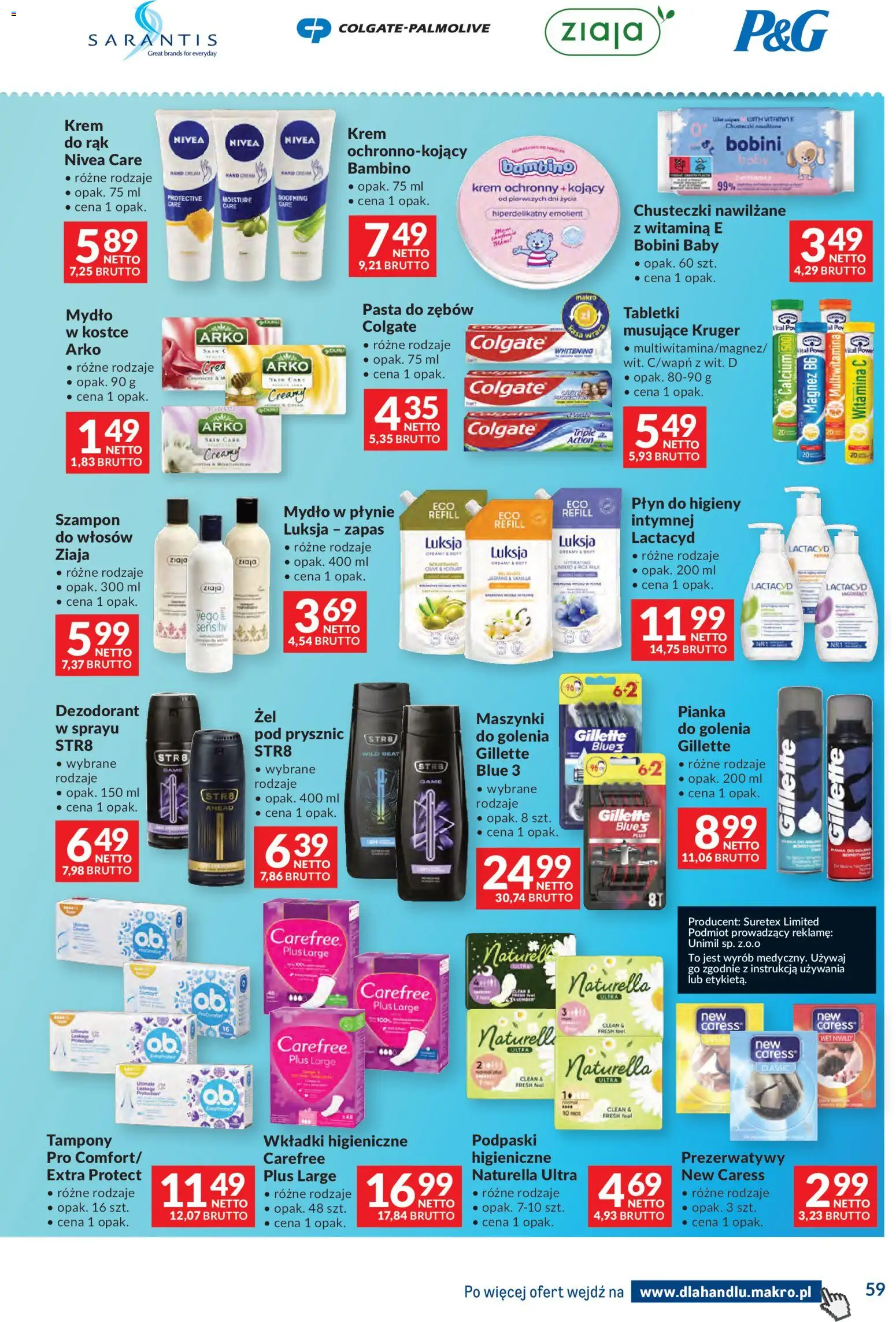 Makro Gazetka - Dystrybucja do sklepów od 25.11.2025 | Strona: 59 | Produkty: Mydło w płynie, Prysznic, Mydło, Dezodorant