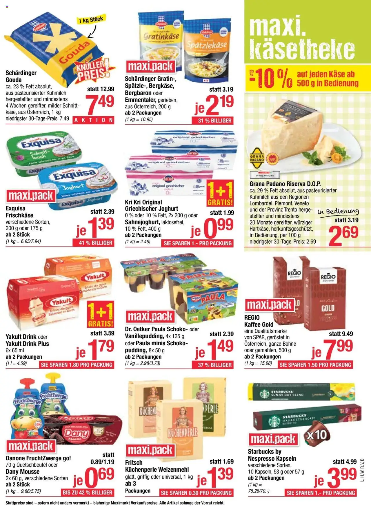 Maximarkt Vöcklabruck, Wels gültig ab 06.10.2025 | Seite: 15 | Produkte: Käse, Joghurt, Kaffee