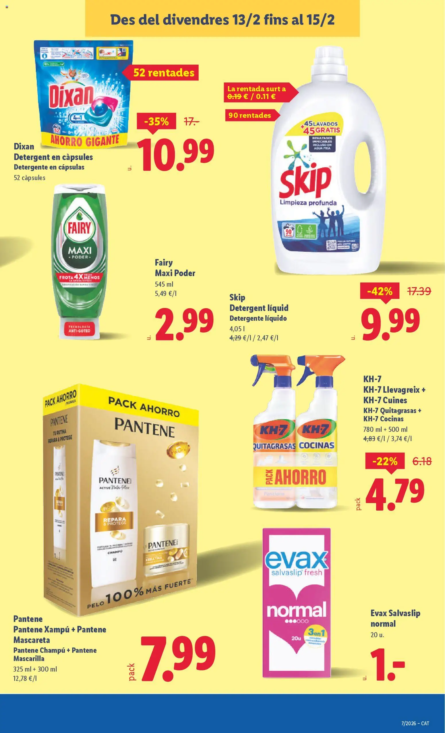 Lidl folleto │ válido desde el 09.02.2026 | Página: 37 | Productos: Champú, Detergente, Detergente líquido
