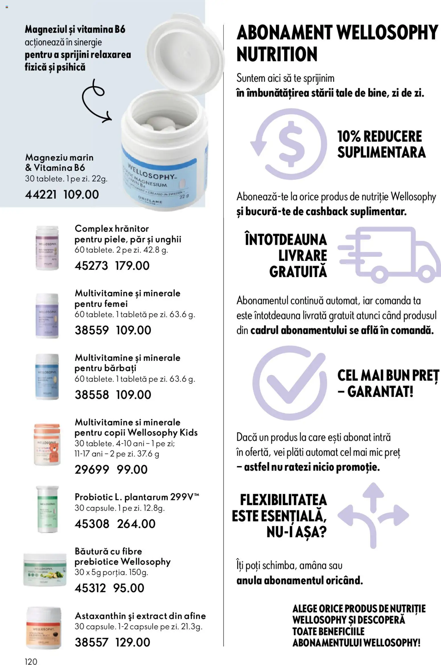 Noul catalog Oriflame – valabil de la 04.03.2026 | Pagină: 120 | Produse: Afine, Tabletă