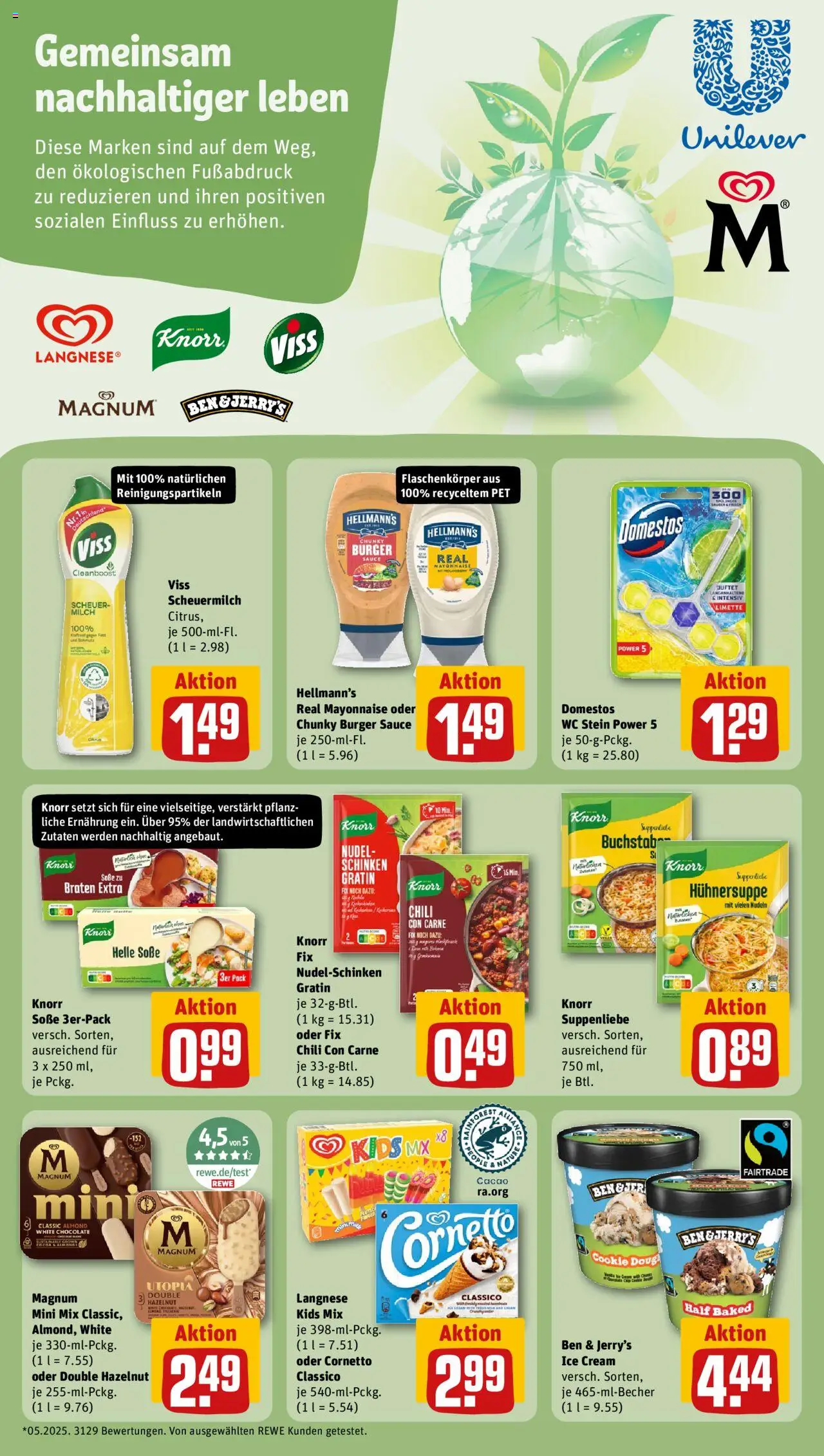 Rewe Prospekt 	 - gültig ab dem 18.08.2025 | Seite: 15 | Produkte: Langnese, Mayonnaise, Soße, Limette