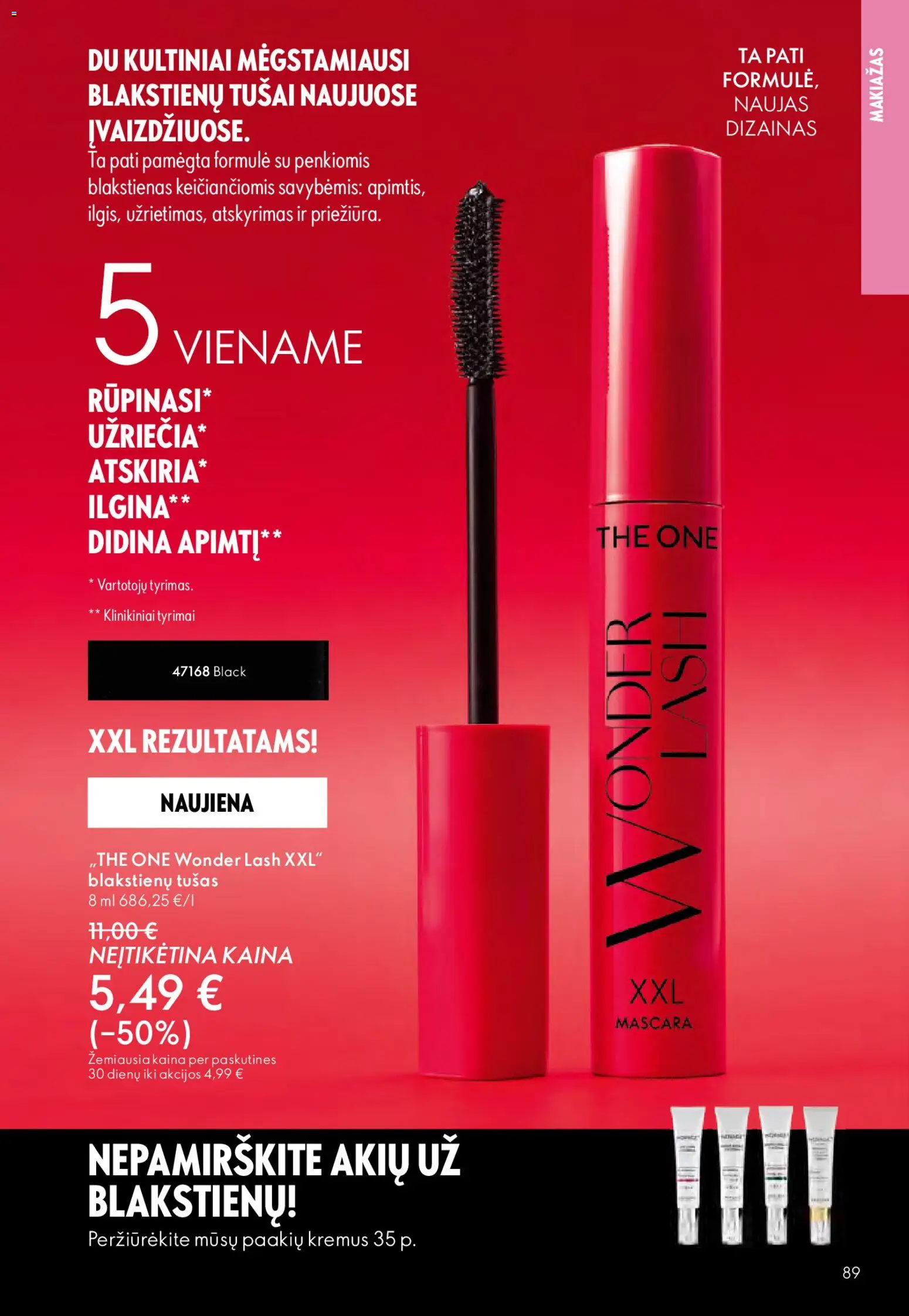 Oriflame akcijos nuo 01.04.2026 | Puslapis: 89 | Prekių: Makiažas, Tušas