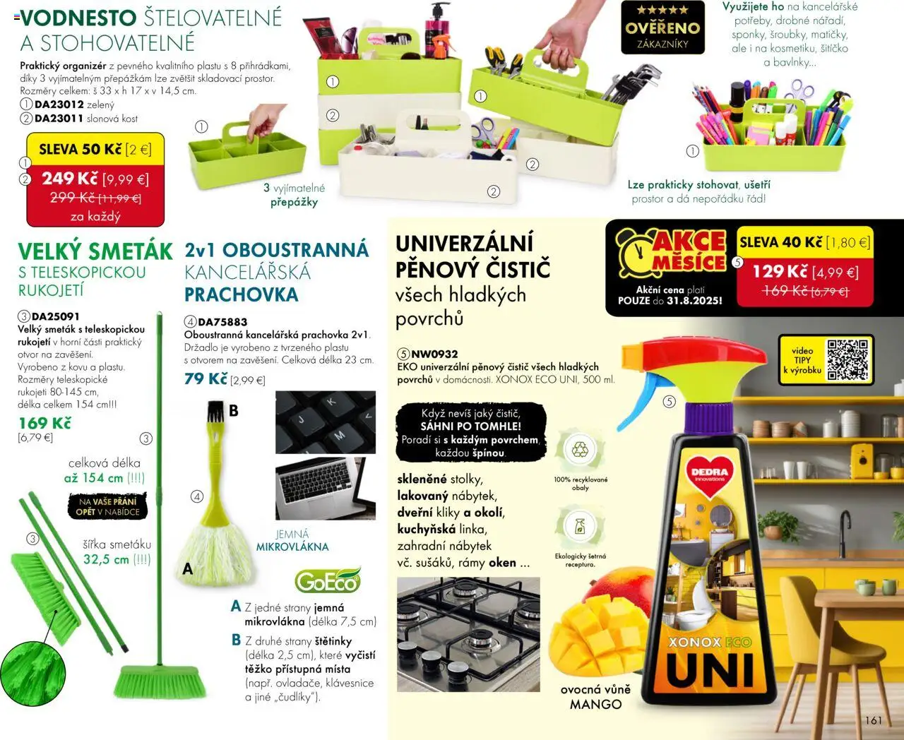 Dedra Katalog 8 2025 │ platný od 25.07.2025 | Strana: 61 | Produkty: Organizér, Mango, Video