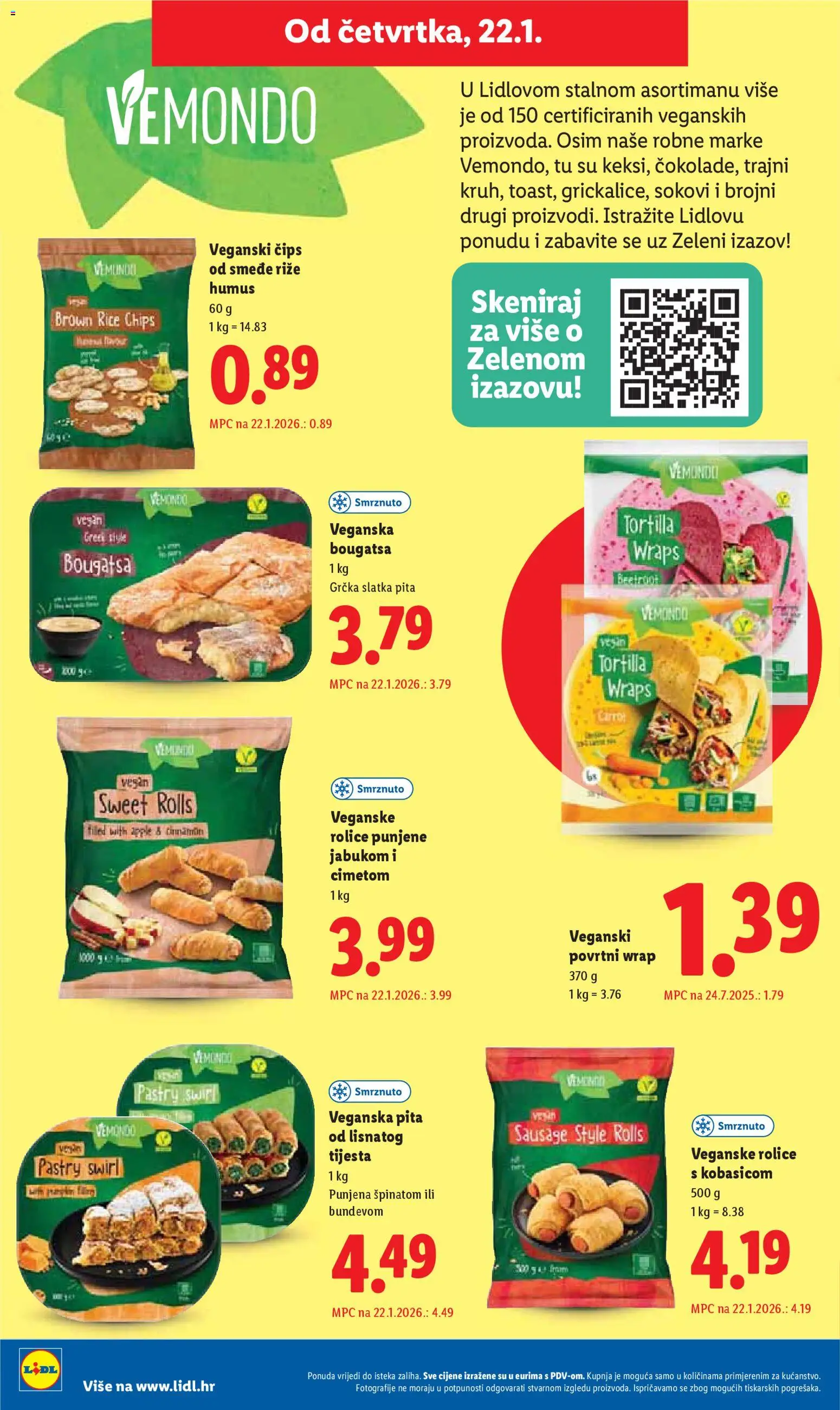 Lidl katalog | vrijedi od 19.01.2026 | Stranica: 60 | Proizvodi: Pita, Čips, Humus