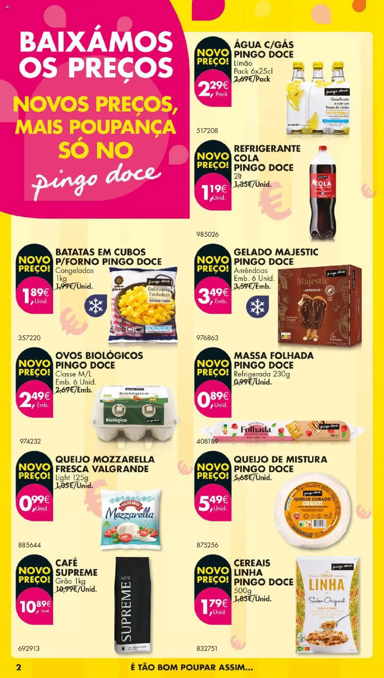 Pingo Doce folheto │ válido de 05.08.2025 | Página: 2 | Produtos: Refrigerante, Café, Cereais, Massa