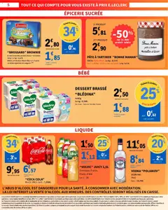 E.Leclerc - Prévisualisation de "COCA COLA", 6 x 1L (6L). valide à partir de 03.11.2025 | Page: 5 | Produits: Vodka, Volvic, Noisettes, Vodka Poliakov