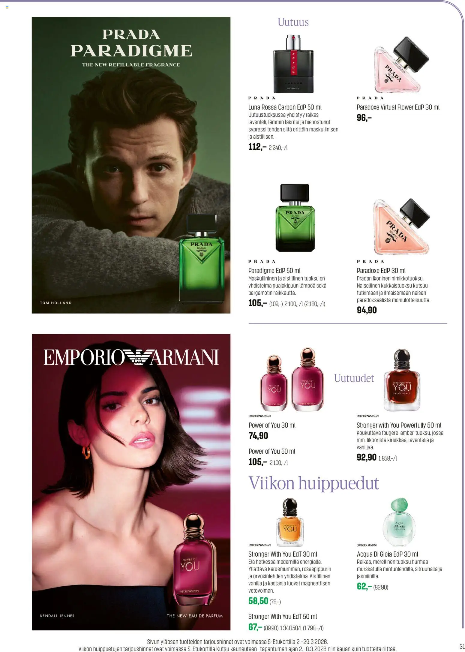 Sokos tarjoukset – voimassa 02.03.2026 alkaen | Sivu: 31 | Tuotteet: Tuoksu, Eau de toilette, Lakritsi