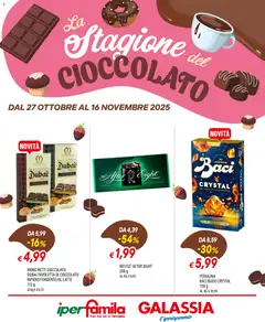 Anteprima del volantino Galassia Cioccolato catalogo valido a partire dal 27.10.2025