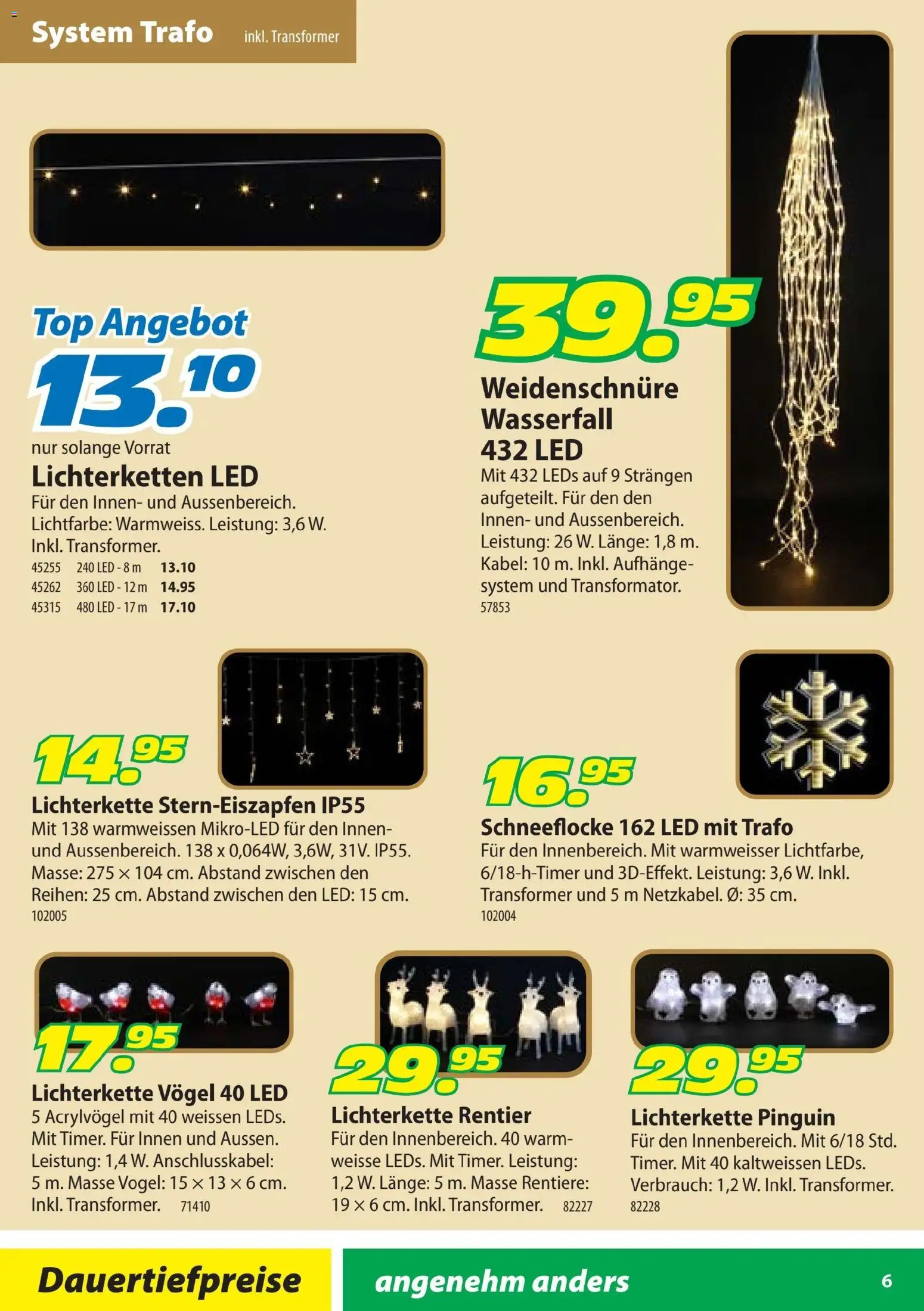 Landi Aktionen Weihnachtsbeleuchtung – gültig ab 24.10.2025 | Seite: 6 | Produkte: Top, Kabel