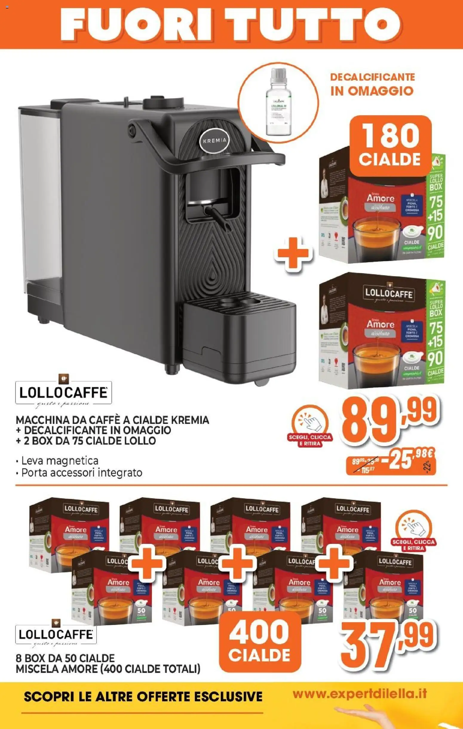 Volantino Expert del 15.01.2026 | Pagina: 21 | Prodotti: Macchina da caffe, Caffè