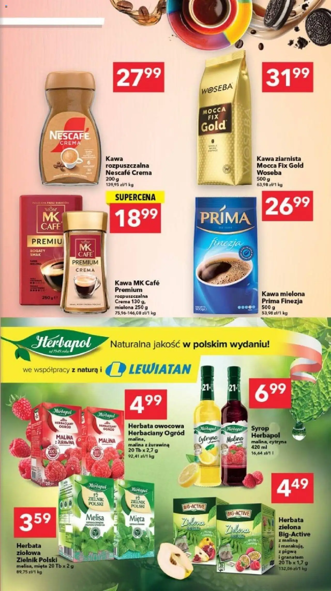 Lewiatan gazetka - Szczecin od 23.10.2025 | Strona: 9 | Produkty: Syrop, Nescafe, Kawa, Herbata
