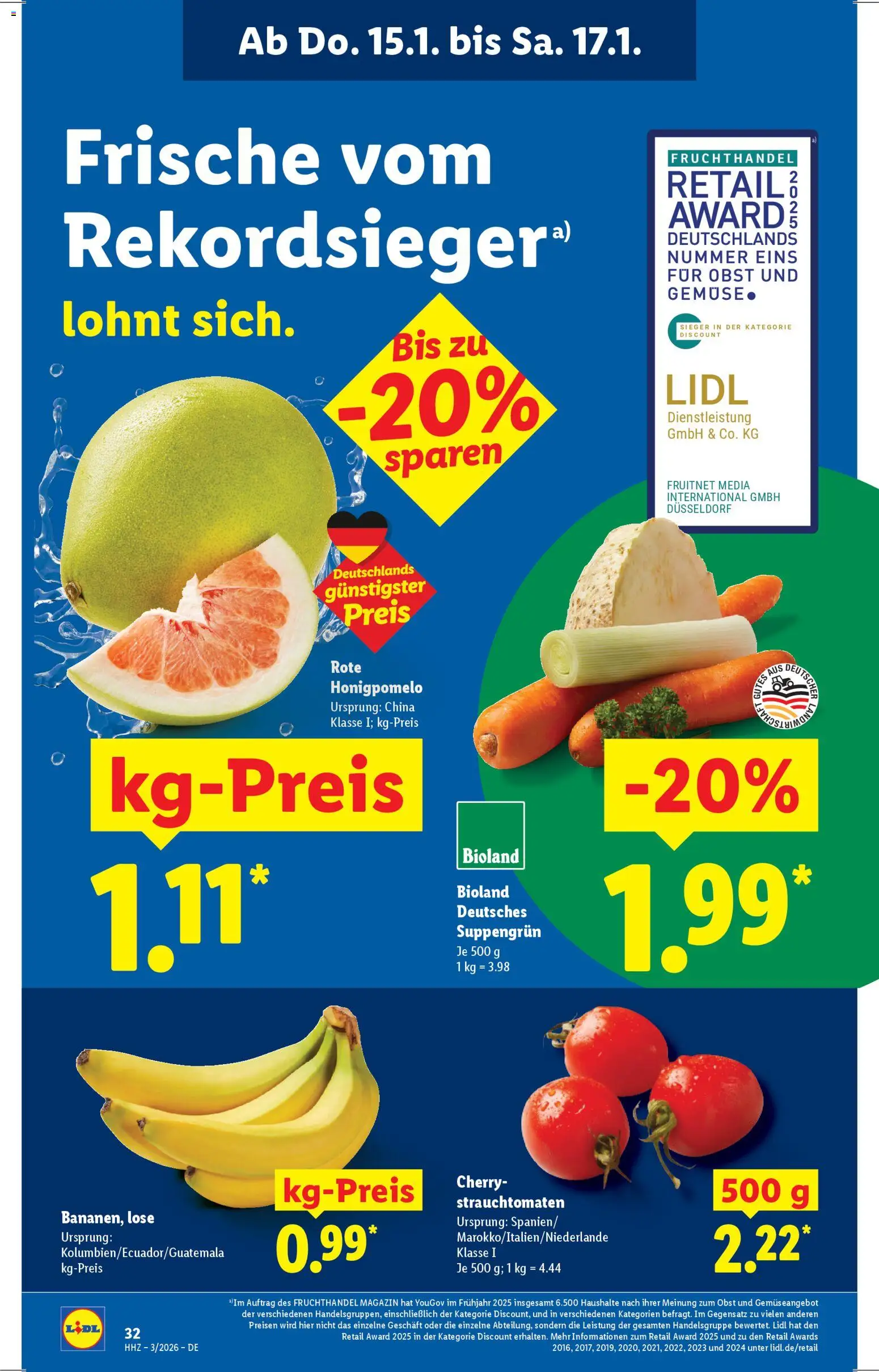 Lidl - Prospekt – gültig ab 12.01.2026 | Seite: 58 | Produkte: Obst
