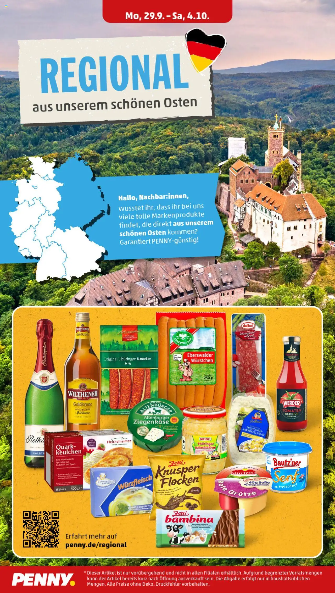 Penny Prospekt 	 – gültig ab 29.09.2025 | Seite: 12 | Produkte: Quark, Käse, Tomaten, Schinken