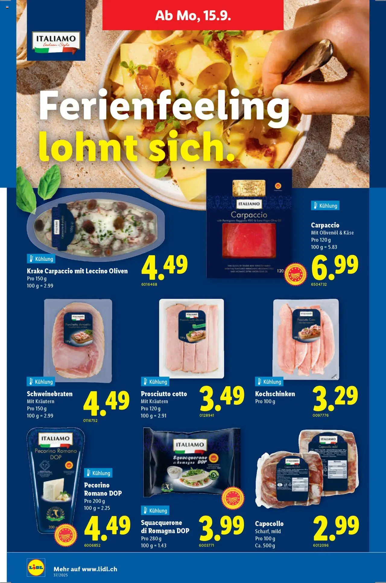 Lidl Aktionen – gültig ab 11.09.2025 | Seite: 30 | Produkte: Käse