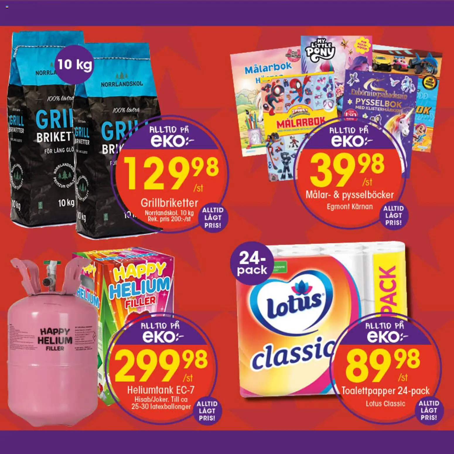 EKO reklamblad aktuell från 23.03.2026 | Sida: 10 | Produkter: Briketter, Toalettpapper