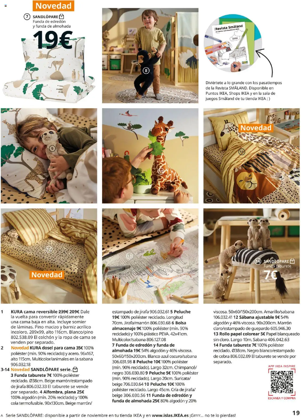 Catálogo IKEA y los niños │ válido desde el 01.09.2025 | Página: 19 | Productos: Somier, Κασέρι, Cama, Almacenaje
