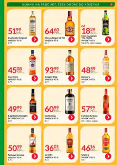 Pogląd oferty "Eurocash Gazetka - Katalog Alkoholowy" - ważna od 01.11.2025 | Strona: 18 | Produkty: Chivas Regal, Grant's, Bourbon, Regał