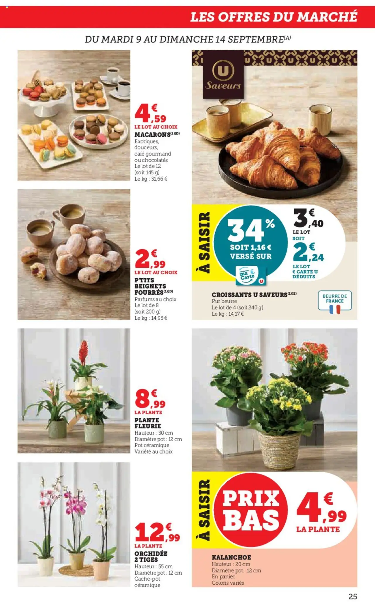  | Page: 25 | Produits: Orchidée, Panier, Beurre, Café