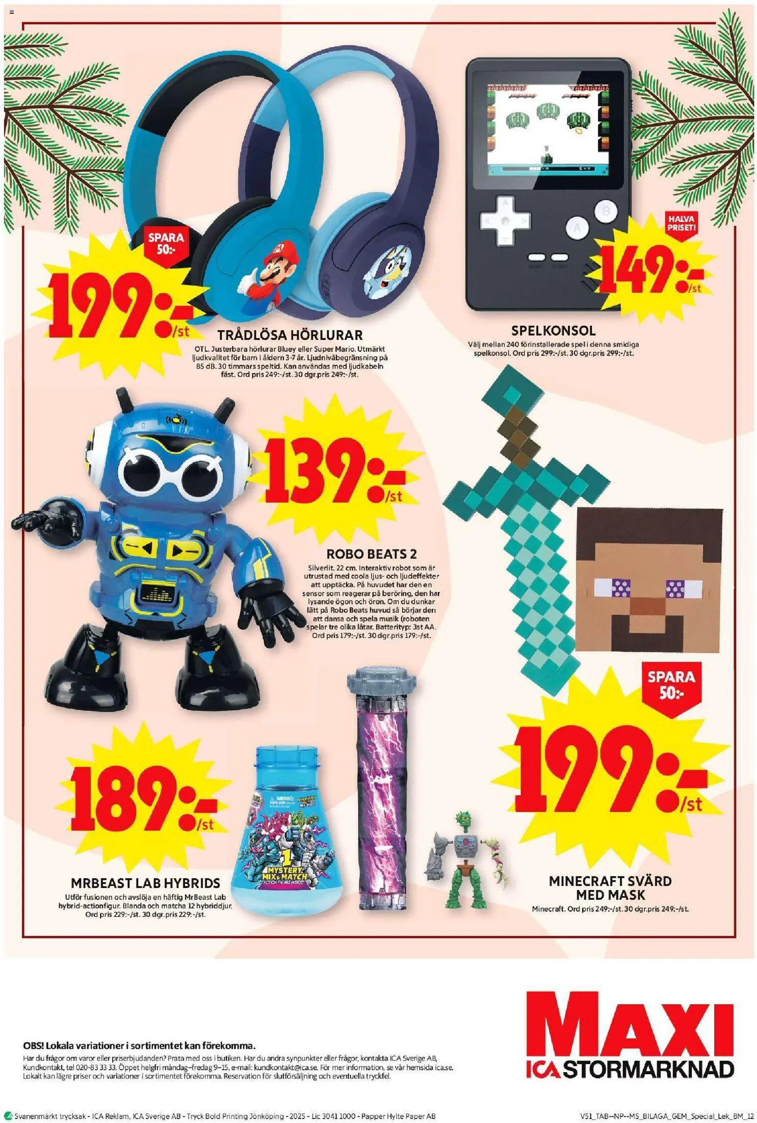 ICA Maxi reklamblad aktuell från 15.12.2025 | Sida: 30 | Produkter: Papper, Trådlösa hörlurar, Hörlurar, Spel