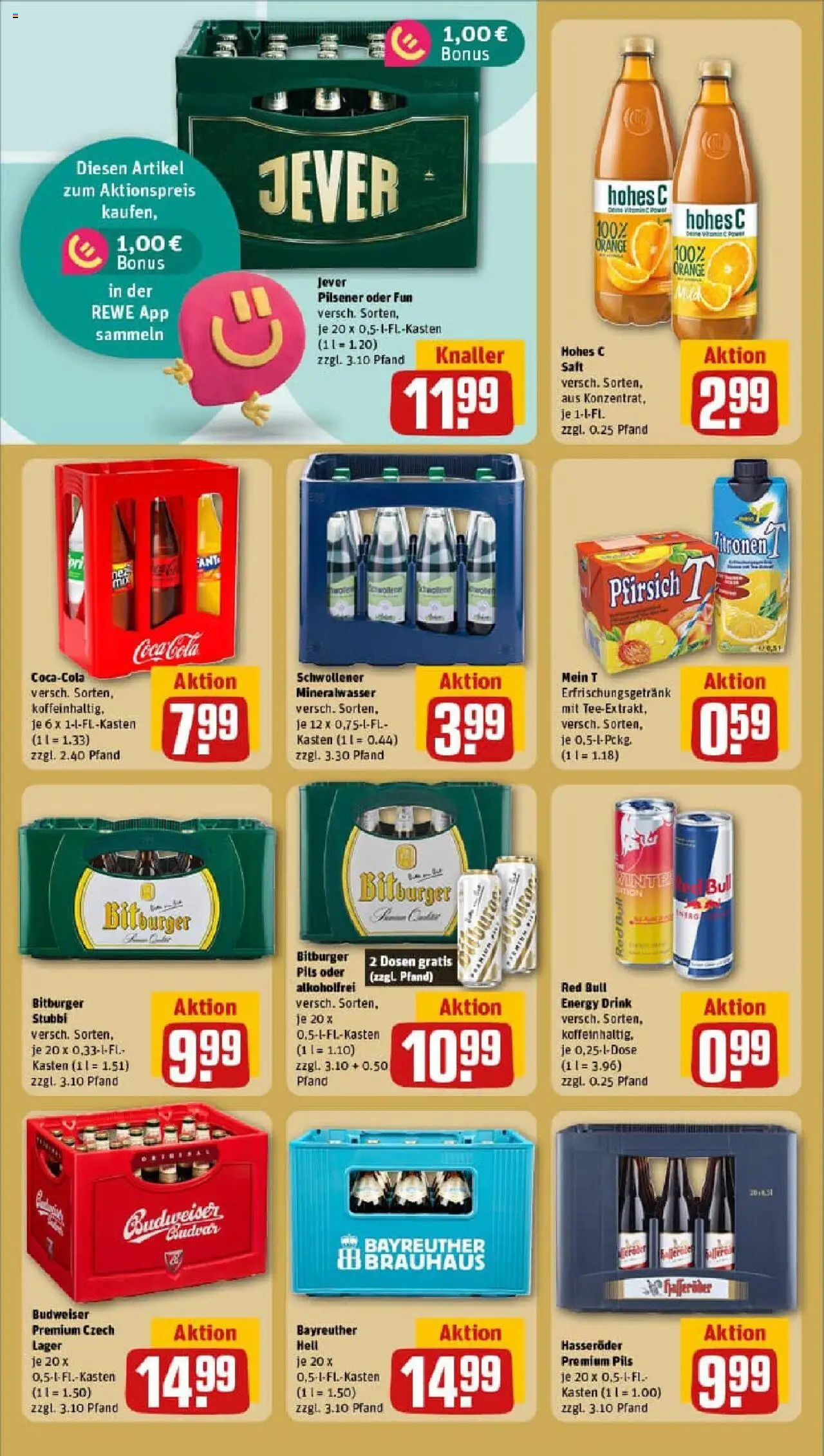 Rewe prospekt Saarlouis/Lisdorf	 – gültig ab 06.10.2025 | Seite: 18 | Produkte: Bitburger, Cola, Budweiser, Saft