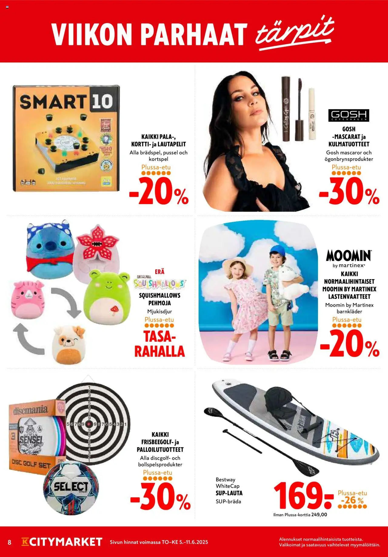  | Sivu: 8 | Tuotteet: SUP-lauta, Lautapelit