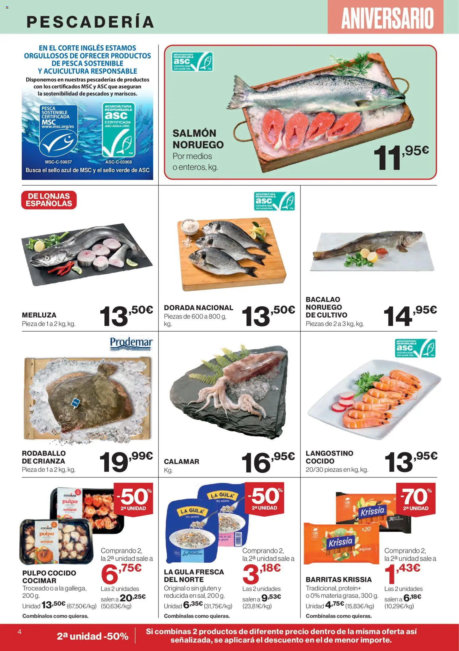 El Corte Inglés ofertas │ válido desde el 06.11.2025 | Página: 4 | Productos: Langostino