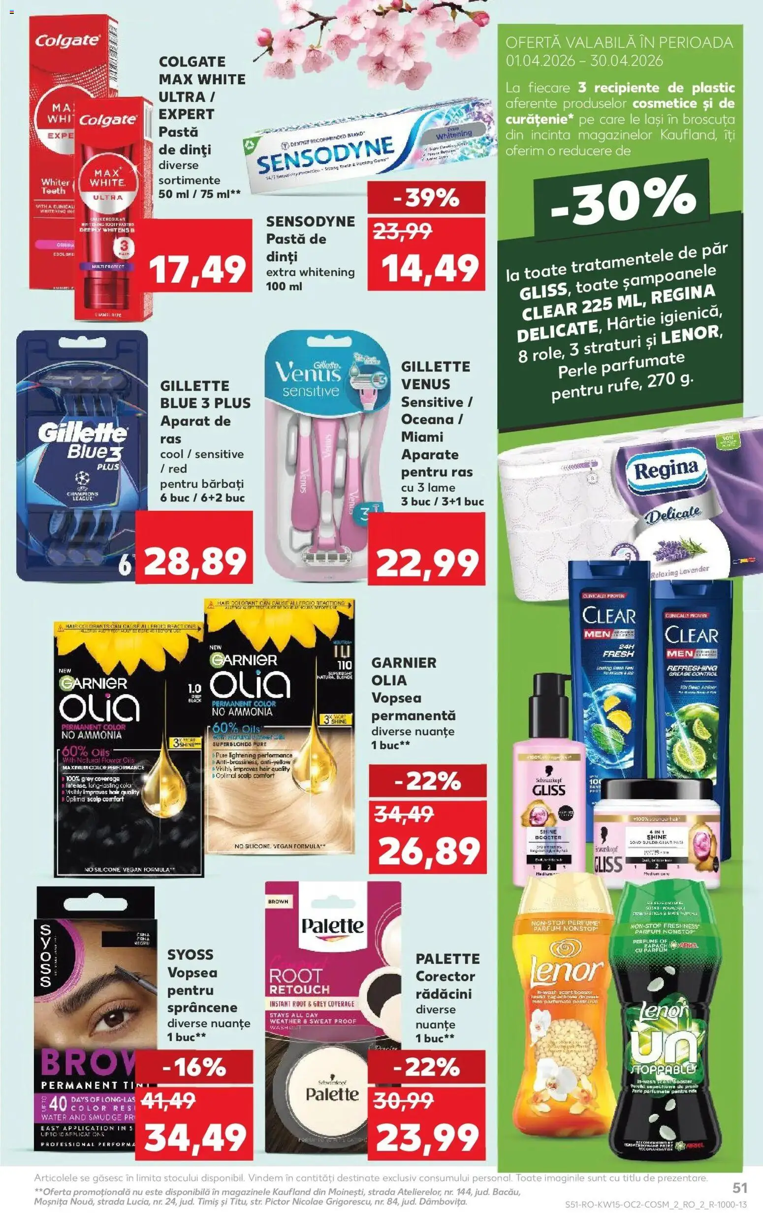 Noul catalog Kaufland – valabil de la 08.04.2026 | Pagină: 51 | Produse: Aparat De Ras, Akrilik boya, Parfum, Concealer