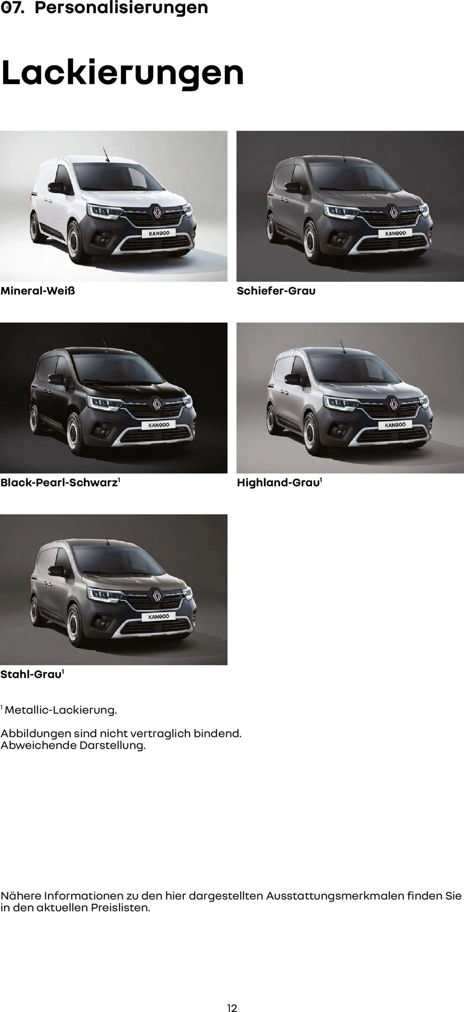 Renault Kangoo Rapid E-Tech – gültig ab 15.01.2026 | Seite: 12