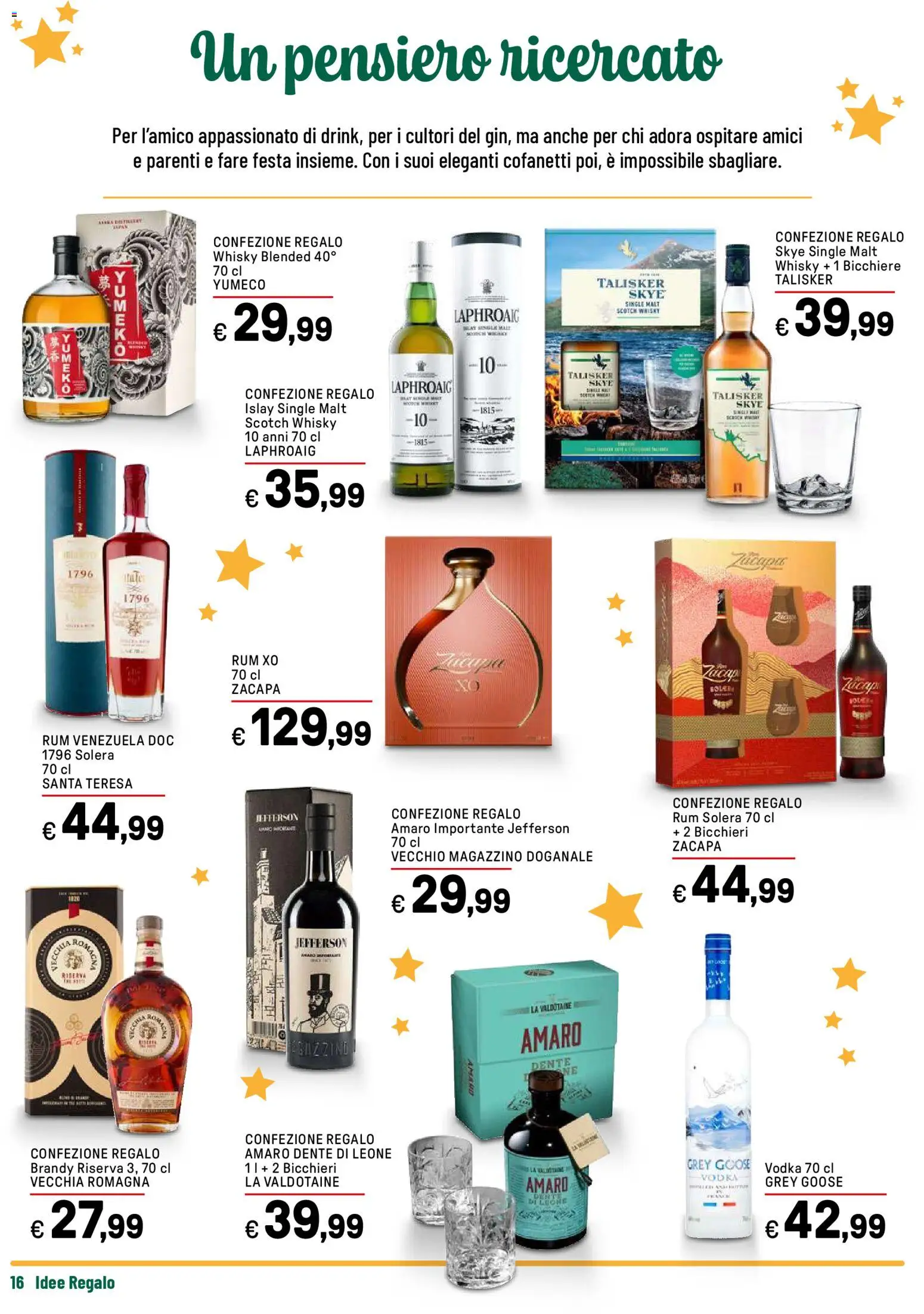 Volantino Iper del 17.11.2025 | Pagina: 16 | Prodotti: Whisky, Rum, Brandy, Amaro