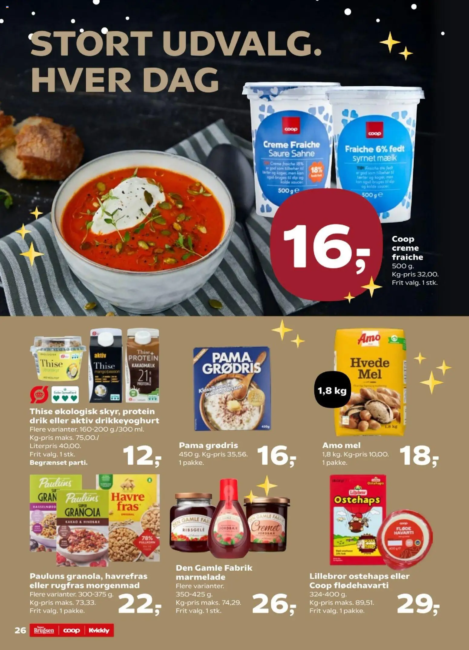 Super Brugsen tilbudsavis – gyldig fra 28.11.2025 | Side: 28 | Produkter: Mælk, Kakaomælk, Drikkeyoghurt, Søm