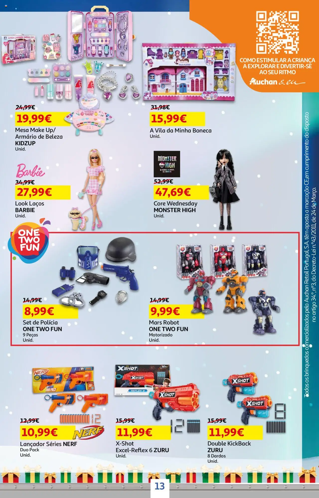 Auchan - Preços tão baixos que arrepiam │ válido de 16.10.2025 | Página: 13 | Produtos: Armário, Mesa