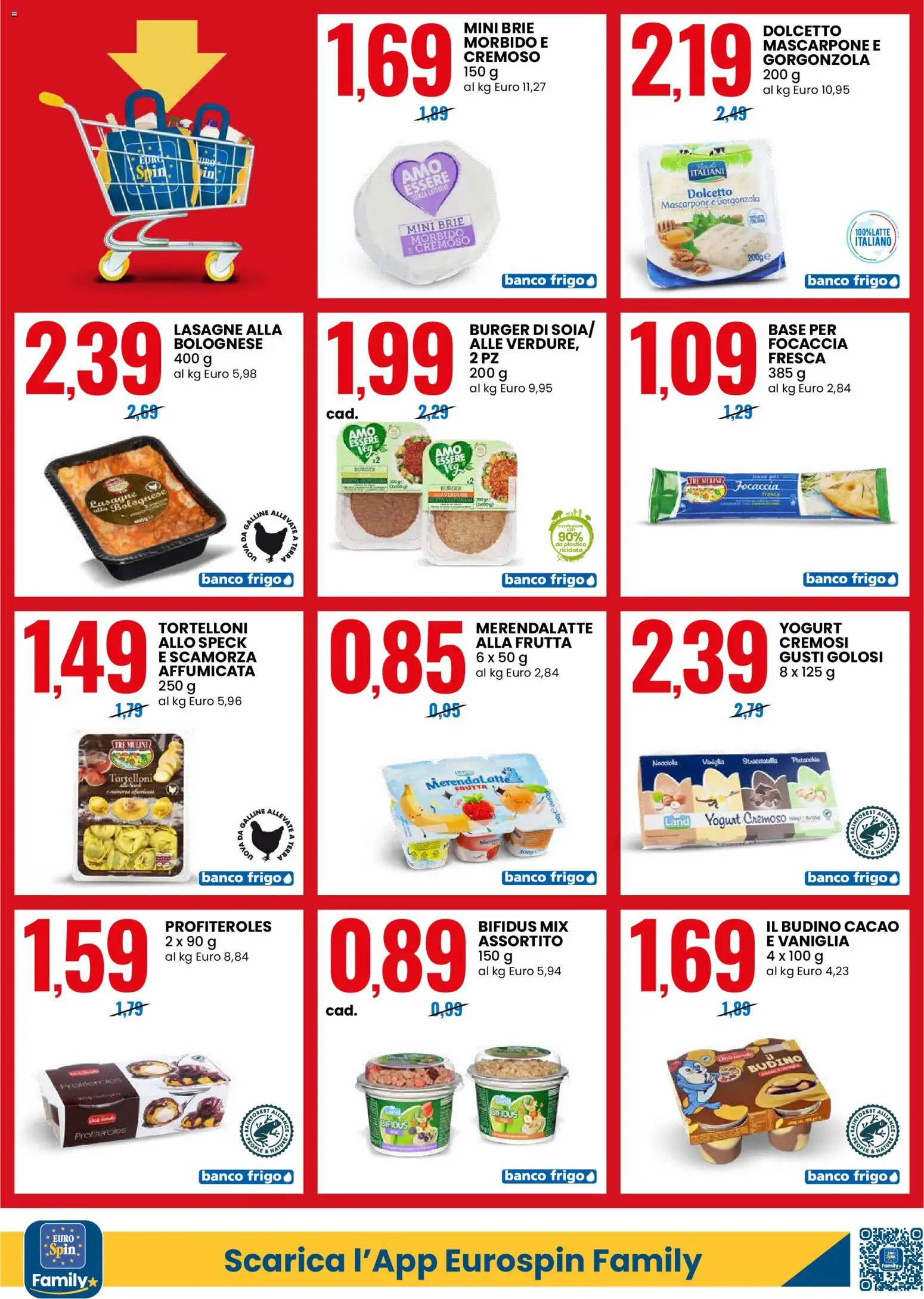 Volantino Eurospin del 01.03.2026 | Pagina: 4 | Prodotti: Speck, Yogurt, Frutta, Cacao