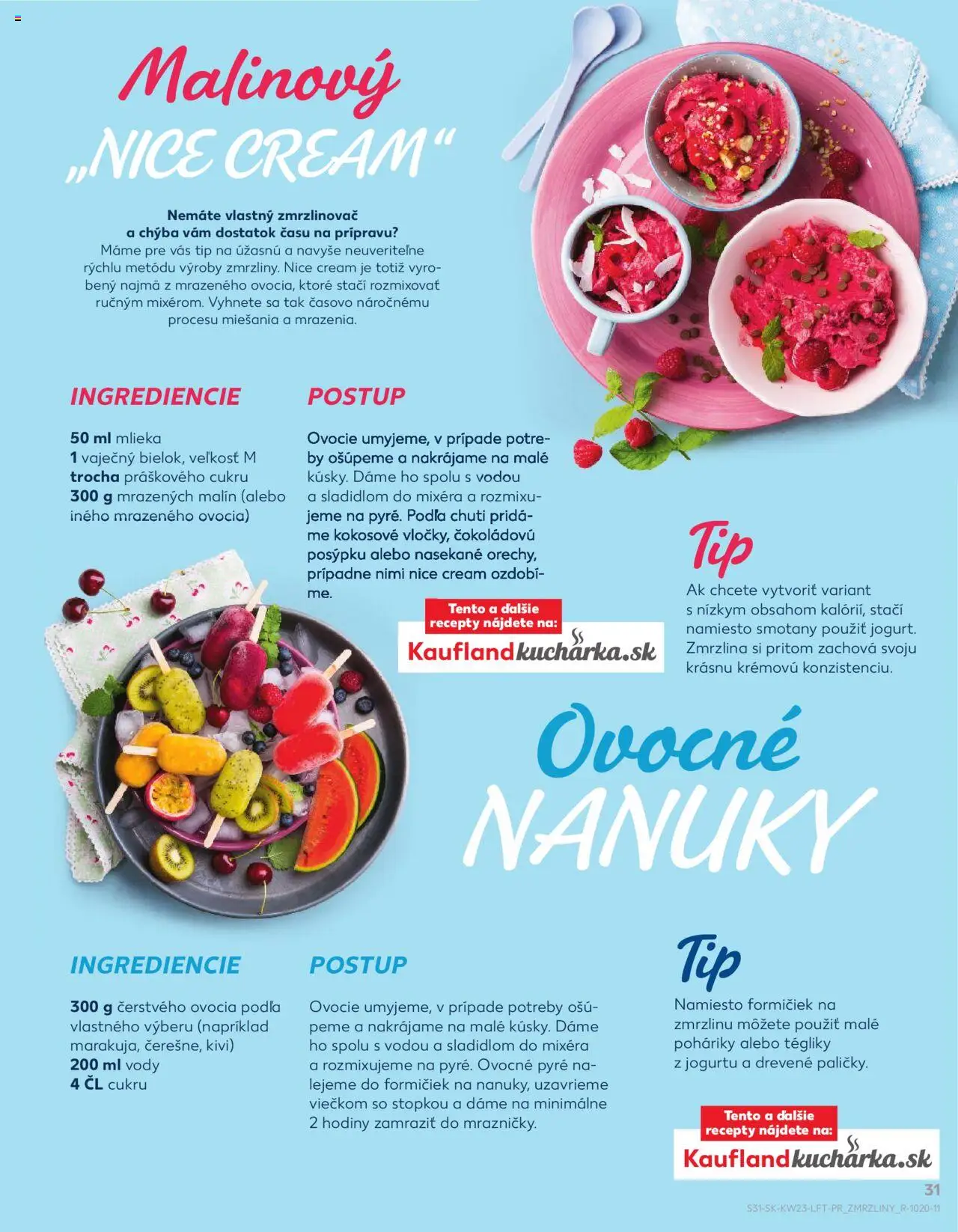 Nové Kaufland akcie – leták je platný od 05.06.2025 | Strana: 31 | Produkty: Hodiny, Zmrzlinovač, Ovocie