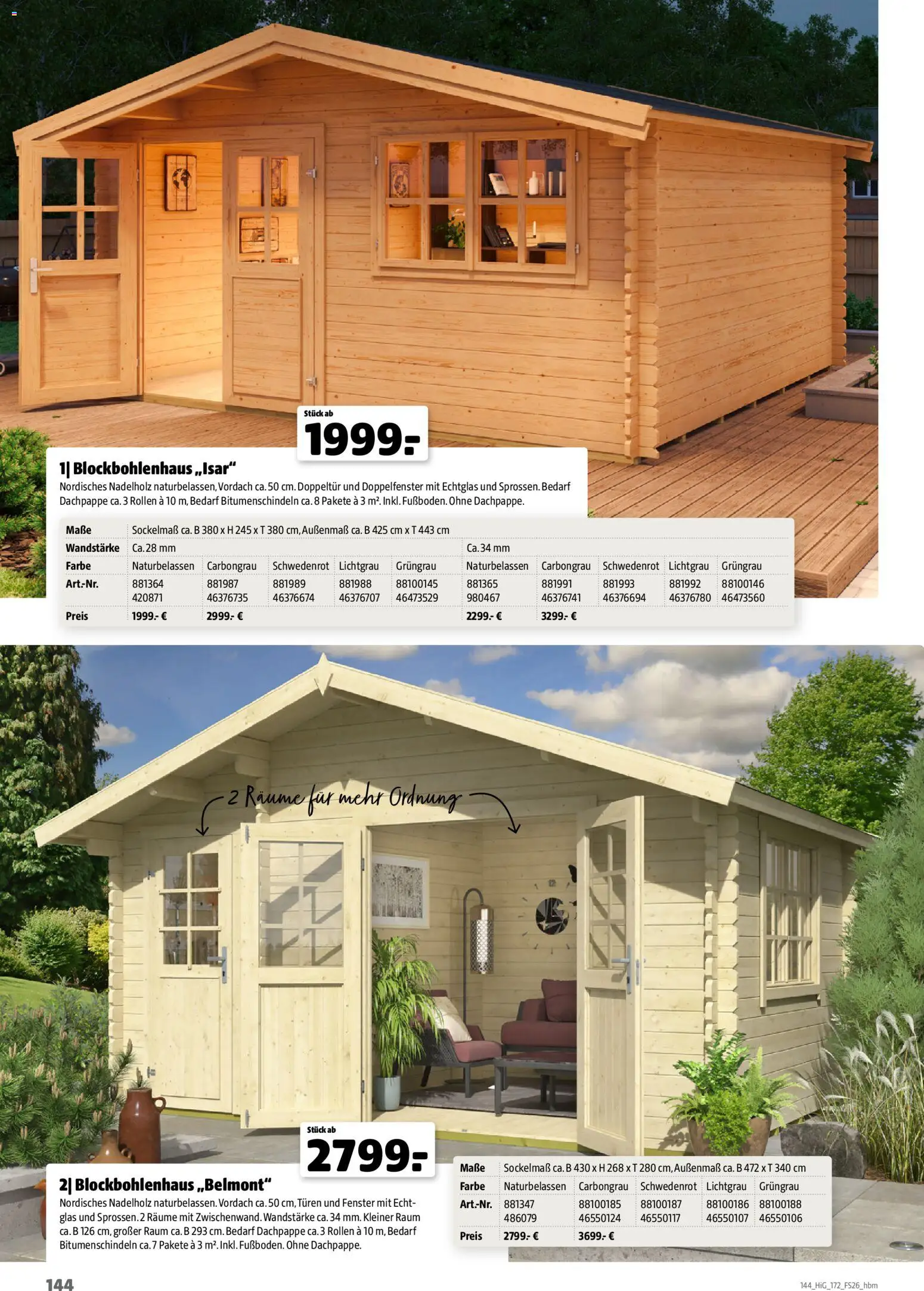 Hagebau Gartengestaltungsortiment – gültig ab 02.03.2026 | Seite: 144