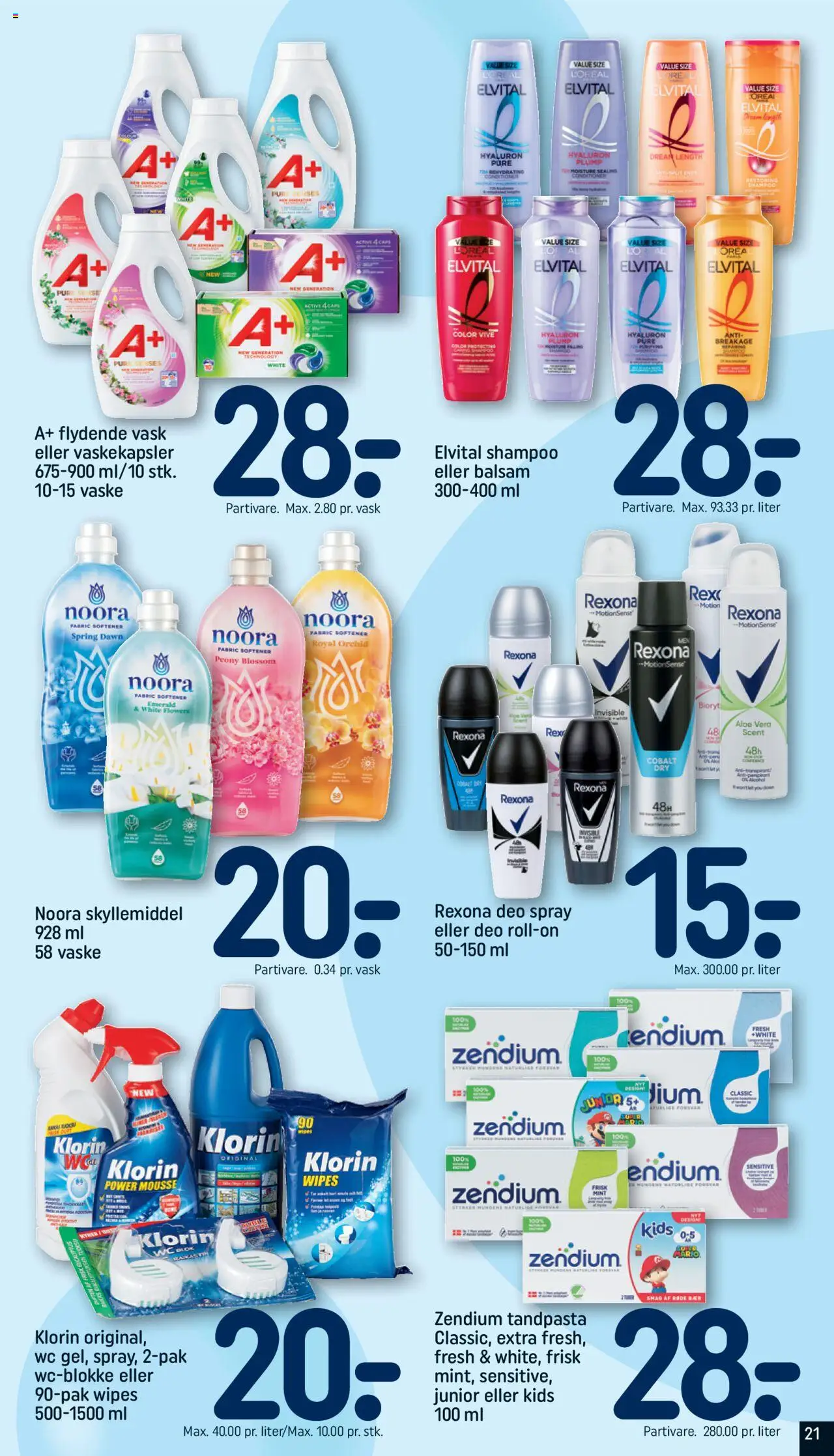 Rema 1000 tilbudsavis – gyldig fra 21.09.2025 | Side: 21 | Produkter: Shampoo, Deodorant, Tandpasta, Caps
