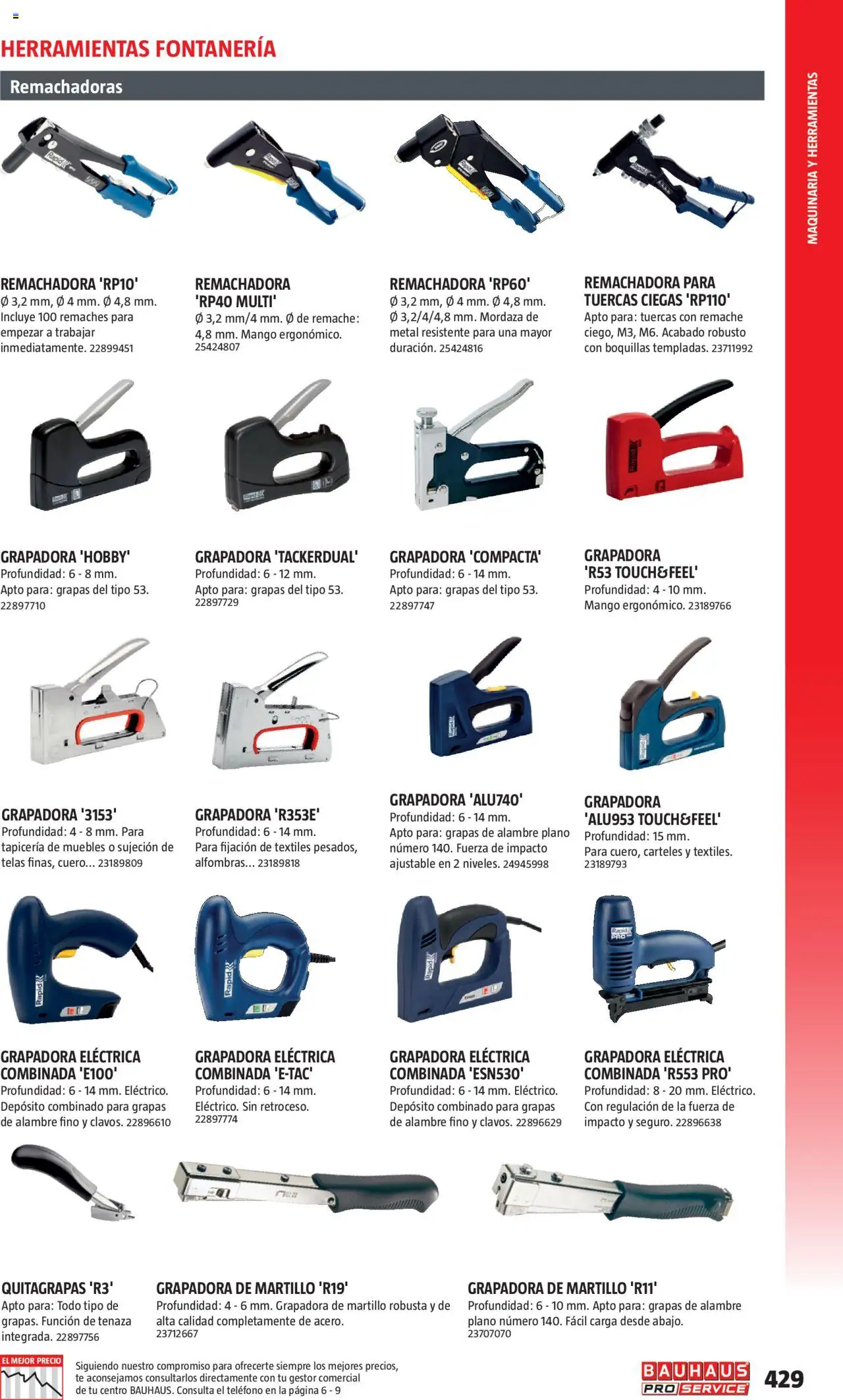 Bauhaus - ProService  │ válido desde el 24.02.2025 | Página: 429 | Productos: Té, Teléfono, Muebles
