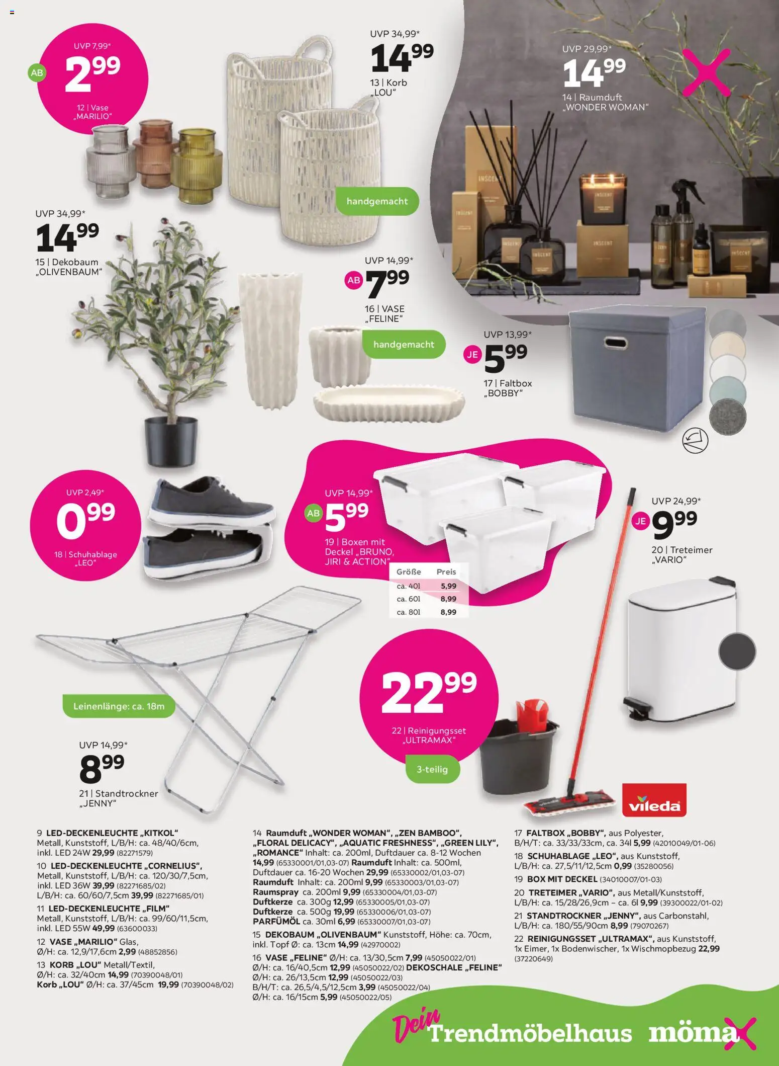 Mömax Prospekt aktuell gültig ab 30.03.2026 | Seite: 9 | Produkte: Box, Korb, Vase