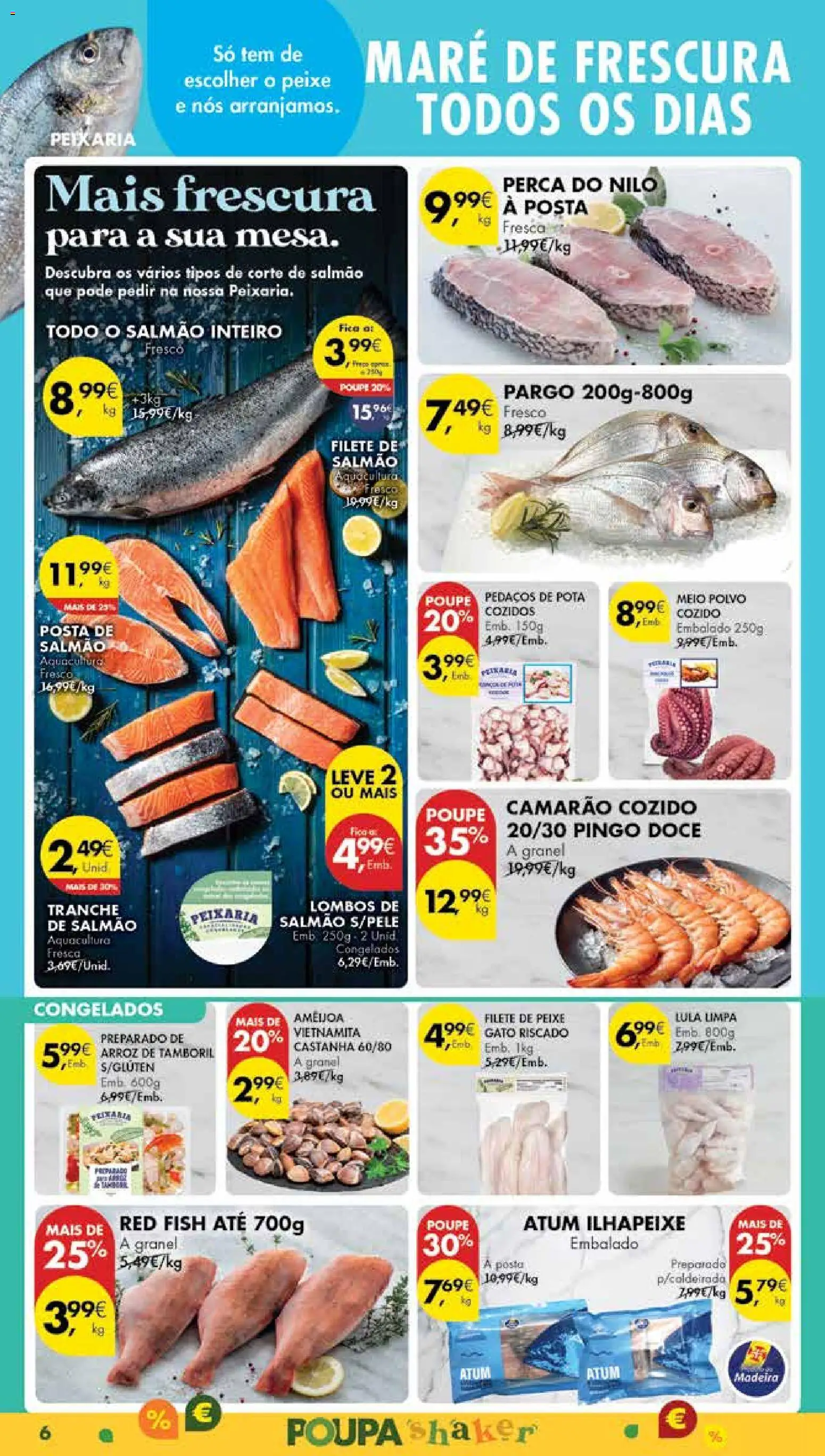 Pingo Doce Poupe Esta Semana Madeira │ válido de 04.11.2025 | Página: 6 | Produtos: Polvo, Salmão, Arroz, Peixe