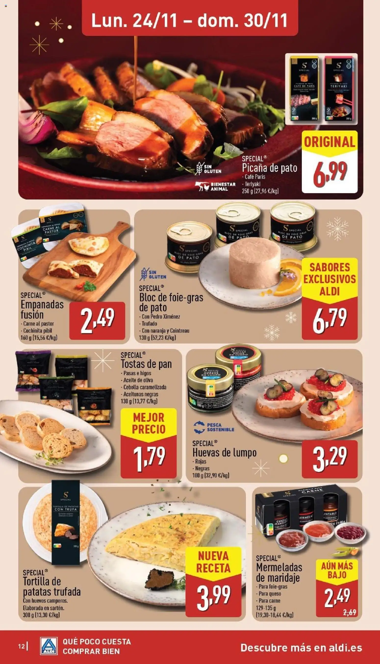 Aldi folleto Canarias │ válido desde el 24.11.2025 | Página: 12 | Productos: Queso, Huevos, Café, Παγωμένο τσάι