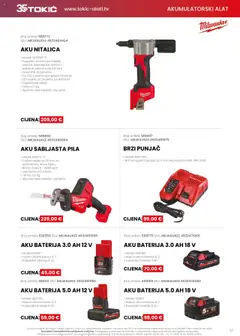 Katalog Tokić - Pregled kataloga iz trgovine Tokić, vrijedi od 08.09.2025 | Stranica: 17 | Proizvodi: Baterija, Alat, Baterije, Pila