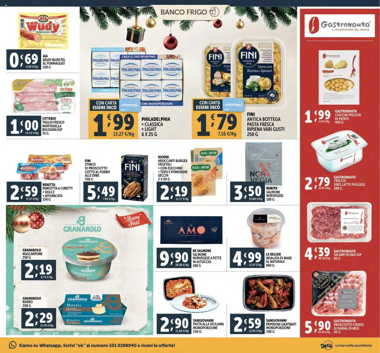 Volantino Decò del 02.12.2025 | Pagina: 19 | Prodotti: Prosciutto Crudo, Patate, Formaggio, Burro