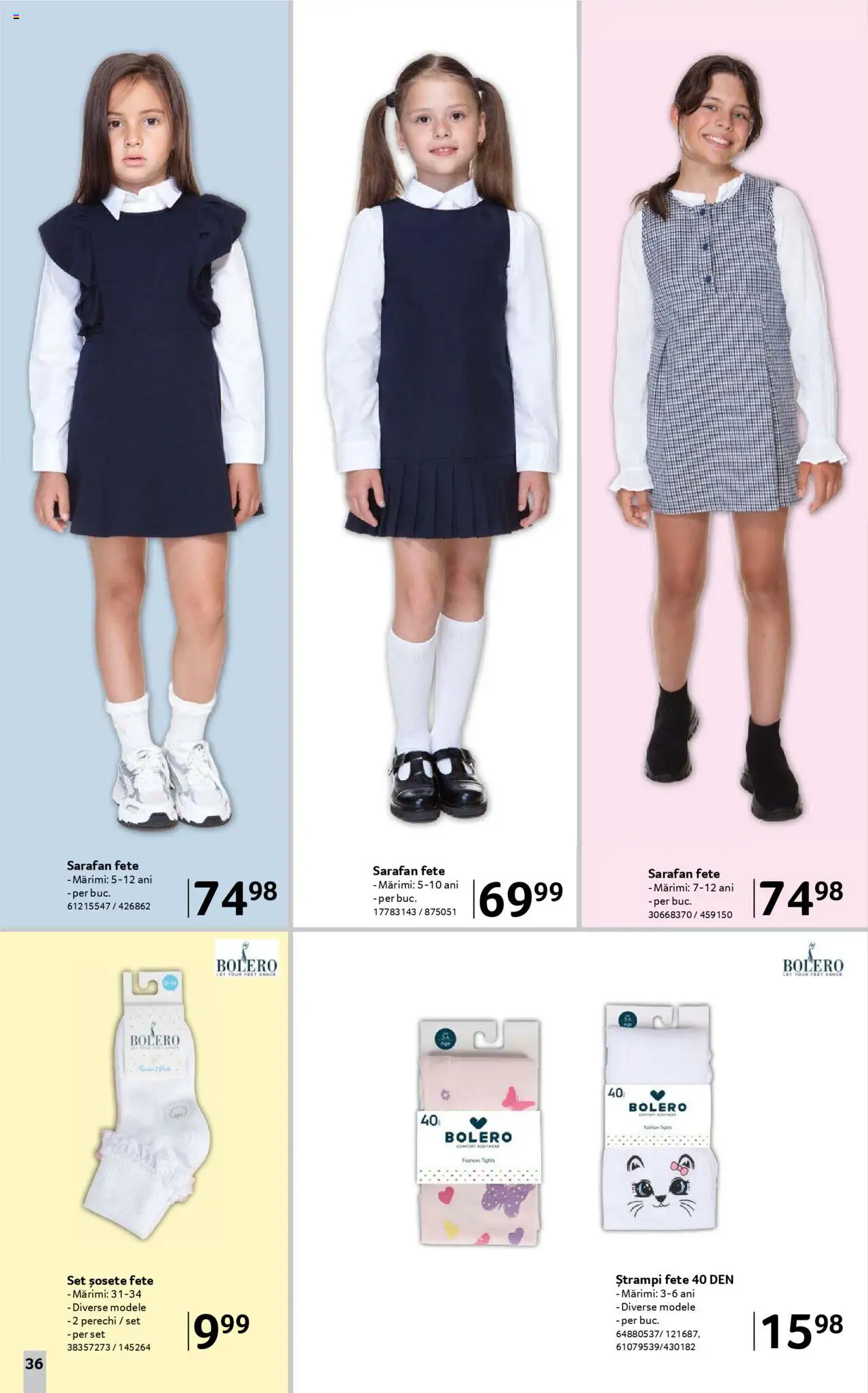 Catalog Selgros - Școala  – valabil de la 08.08.2025 | Pagină: 36 | Produse: Șosete