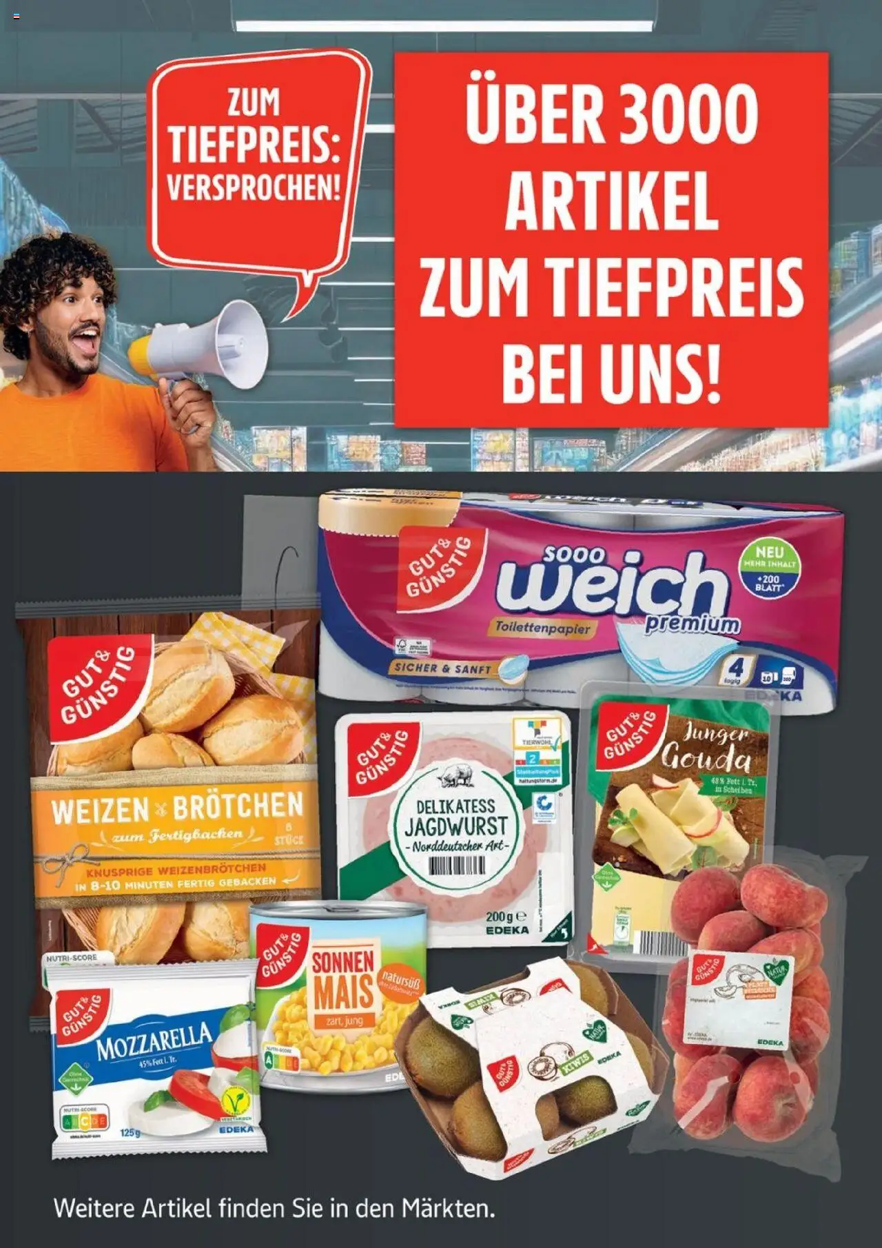 Edeka Prospekt 	 - gültig ab dem 07.07.2025 | Seite: 24 | Produkte: Nektarinen, Mozzarella, Kiwi, Toilettenpapier