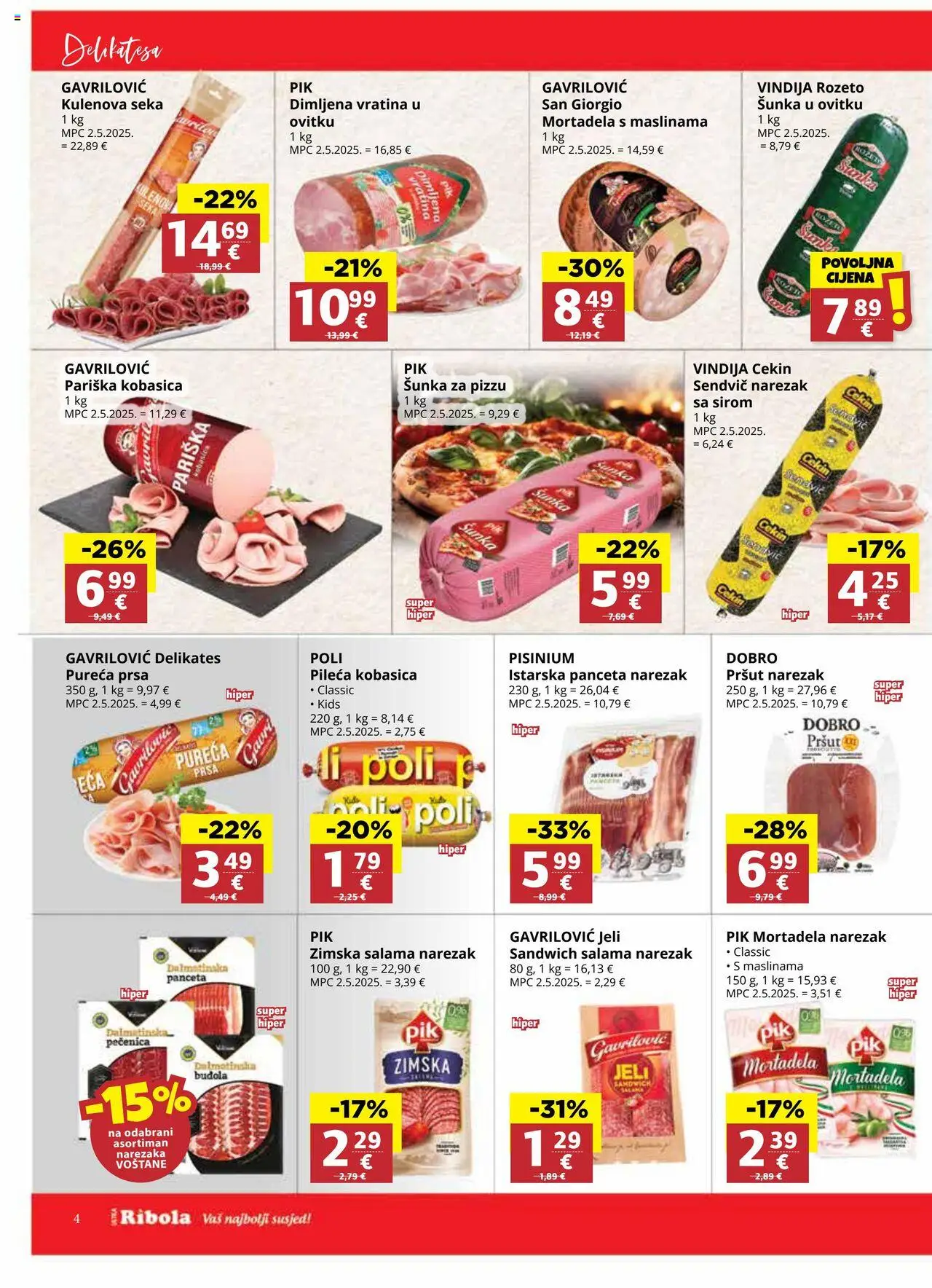 Djelo katalog | vrijedi od 17.09.2025 | Stranica: 4 | Proizvodi: Salama, Pršut, Buđola, Kobasica