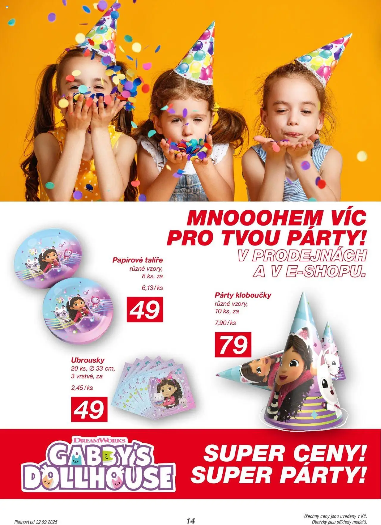 Kik leták od 22.09.2025 | Strana: 14 | Produkty: Talíře, Ubrousky