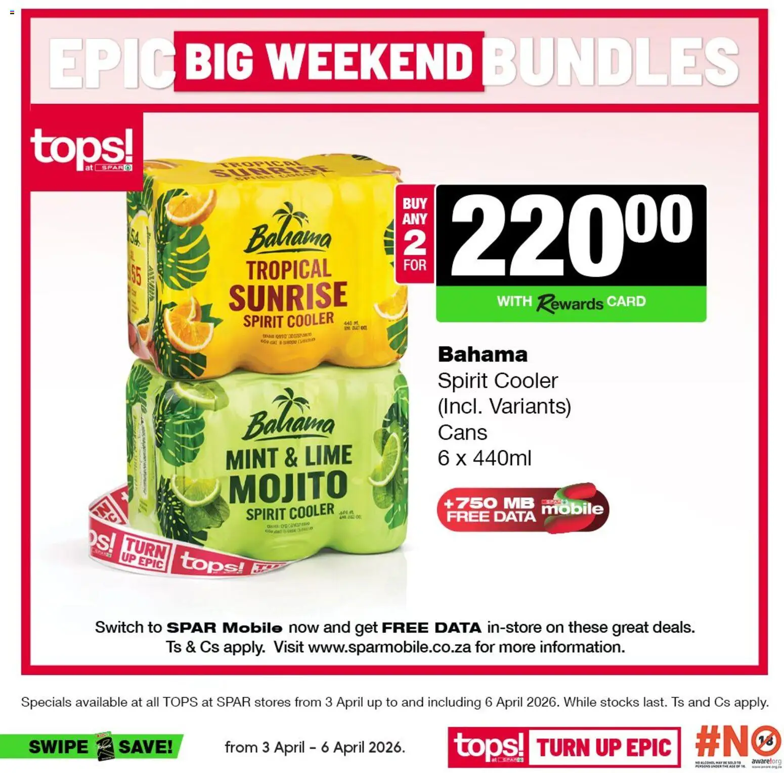 New Tops at Spar catalogue – valid from 03.04.2026 | Page: 7 | Products: Data, Cooler, Switch, Lime