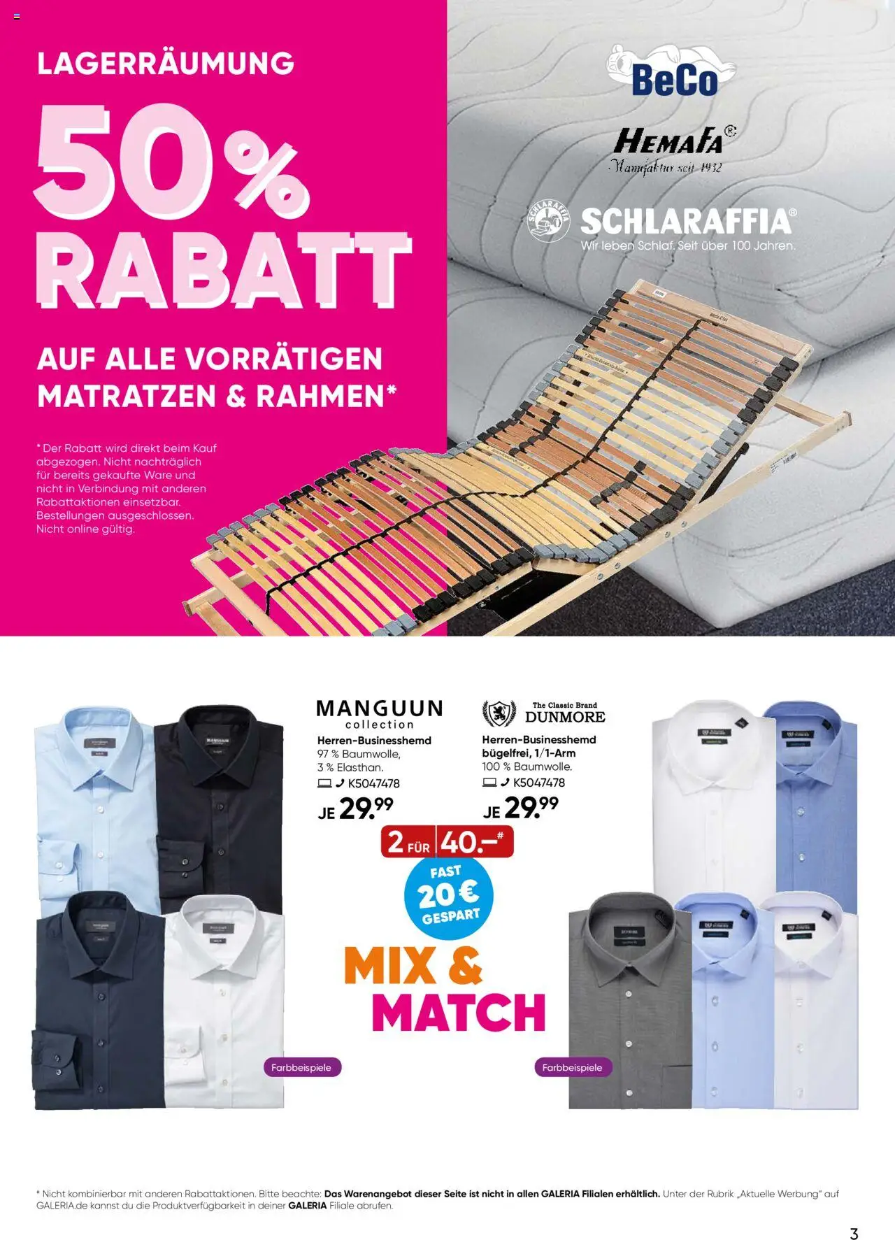 Galeria Karstadt Kaufhof Prospekt 	 - gültig ab dem 20.08.2025 | Seite: 3